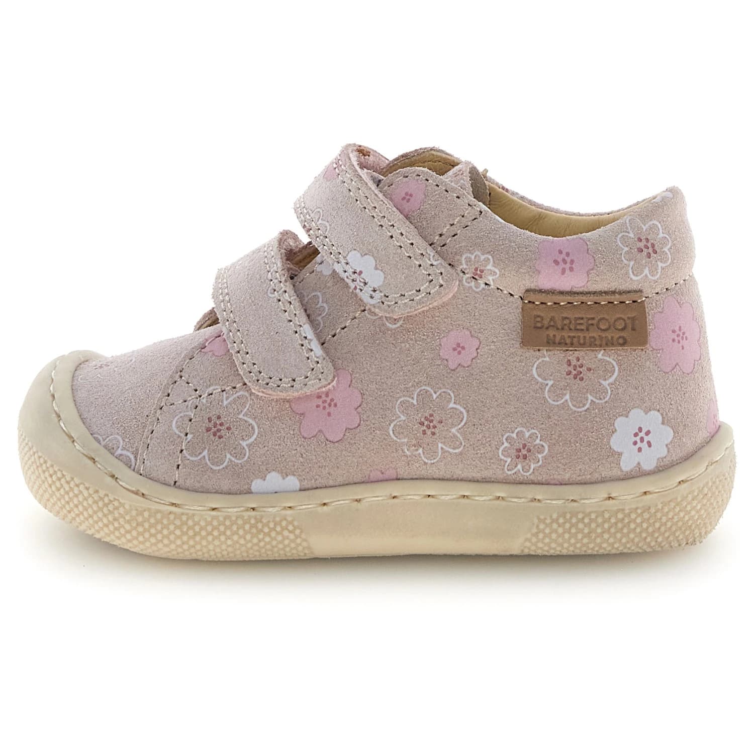 Детски зимни ботуши Naturino Kid's Barefoot Amur VL Suede Printed Barefoot shoes - Rose / Flower