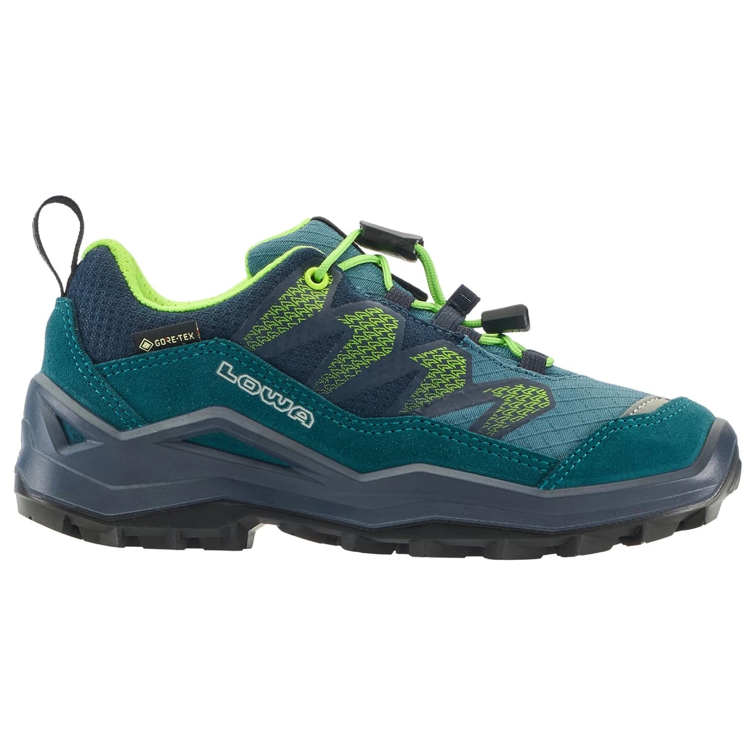 Детски мултиспорт обувки Lowa Kid's Maddox Pro GTX LO Multisport shoes - Petrol / Lime