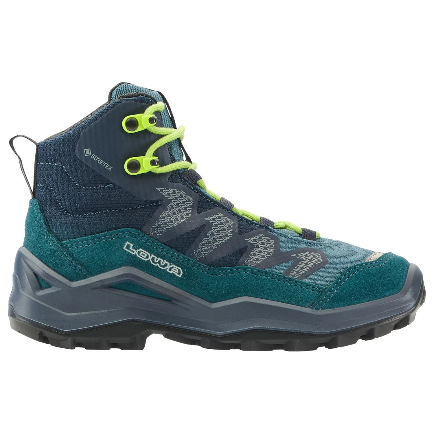 Детски туристически обувки Lowa Kid's Maddox Pro GTX Mid Walking boots - Petrol / Lime