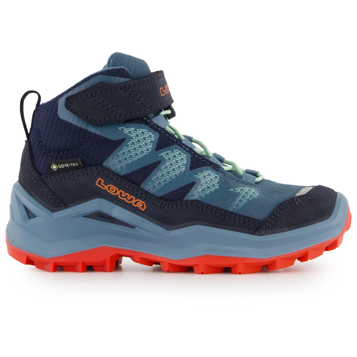 Детски туристически обувки Lowa Kid's Maddox Pro GTX Mid VC Walking boots - Navy / Smoke Blue