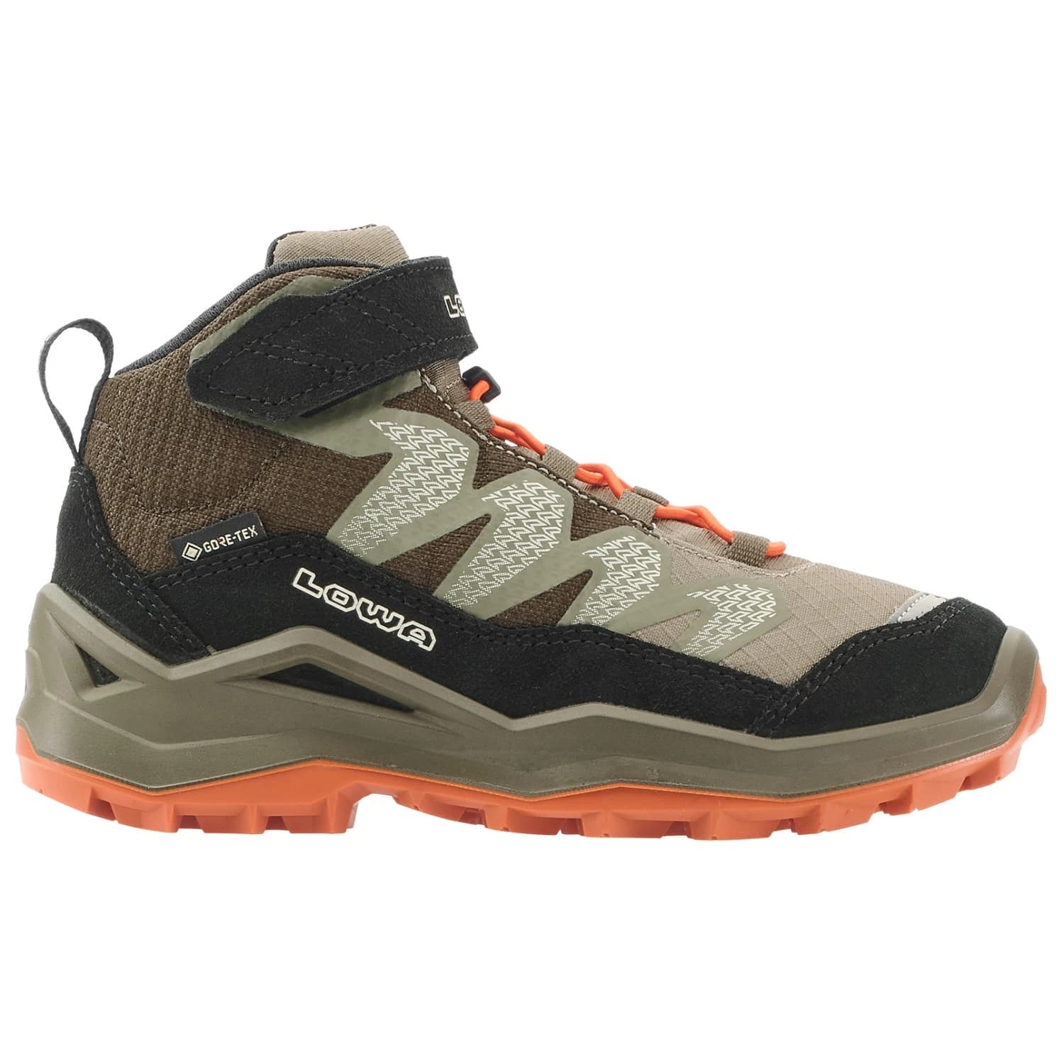 Детски туристически обувки Lowa Kid's Maddox Pro GTX Mid VC Walking boots - Olive / Black