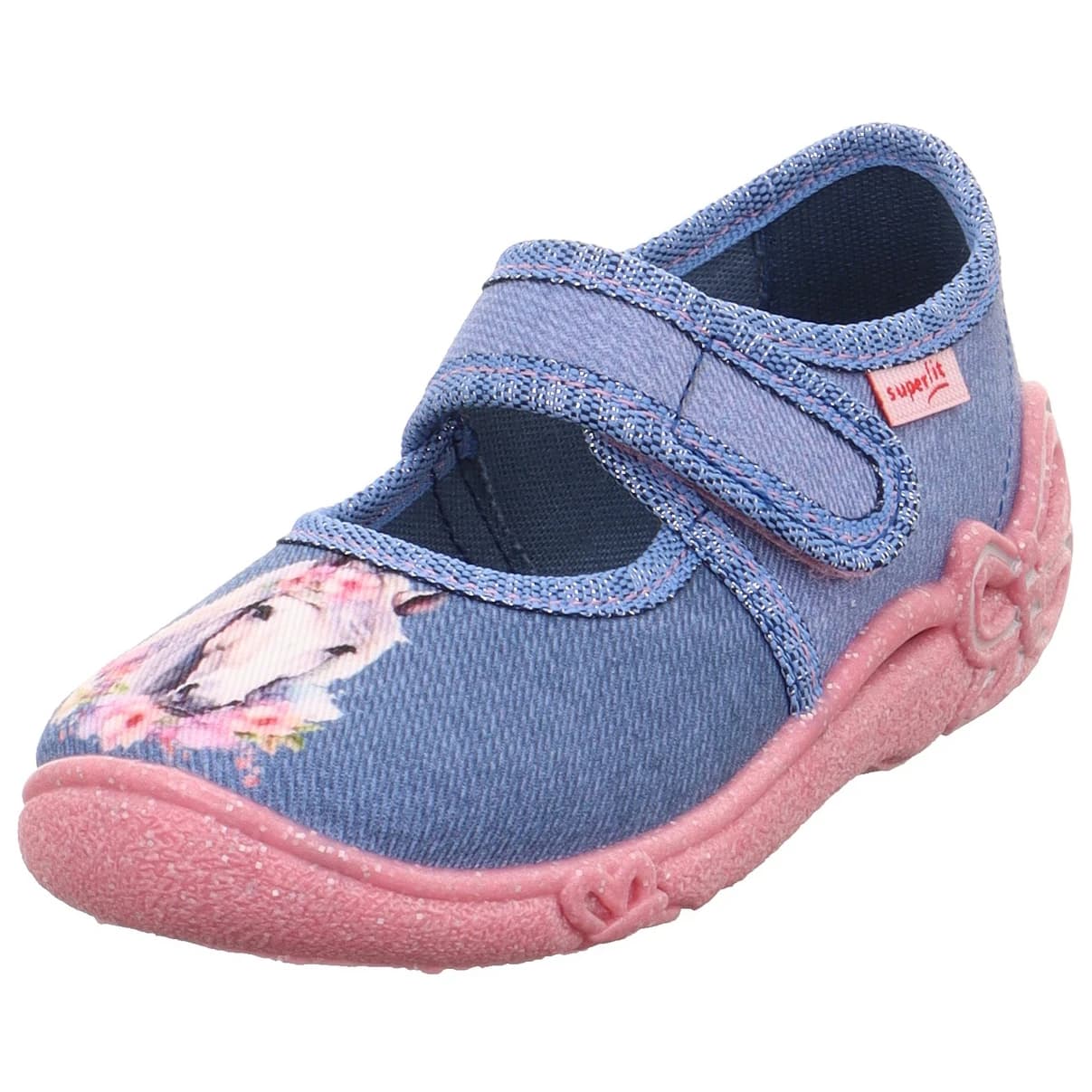 Детски пантофи Superfit Kid's Belinda House slippers - Blau
