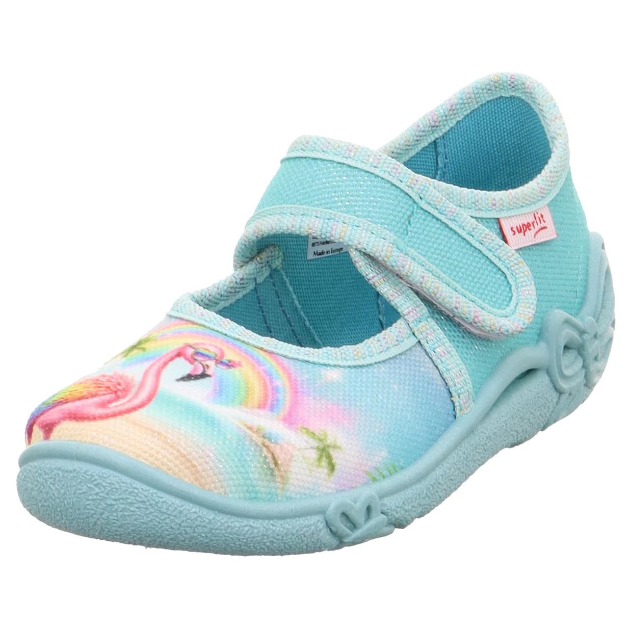 Детски пантофи Superfit Kid's Belinda House slippers - Türkis