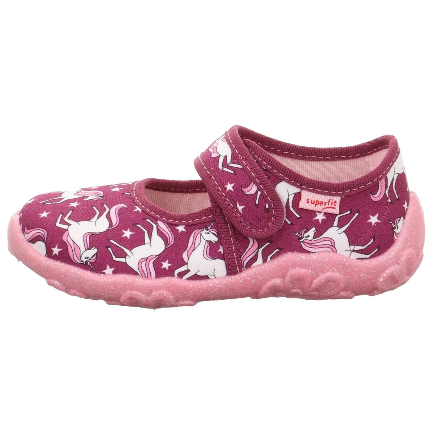 Детски пантофи Superfit Kid's Bonny C House slippers - Rot / Mehrfarbig