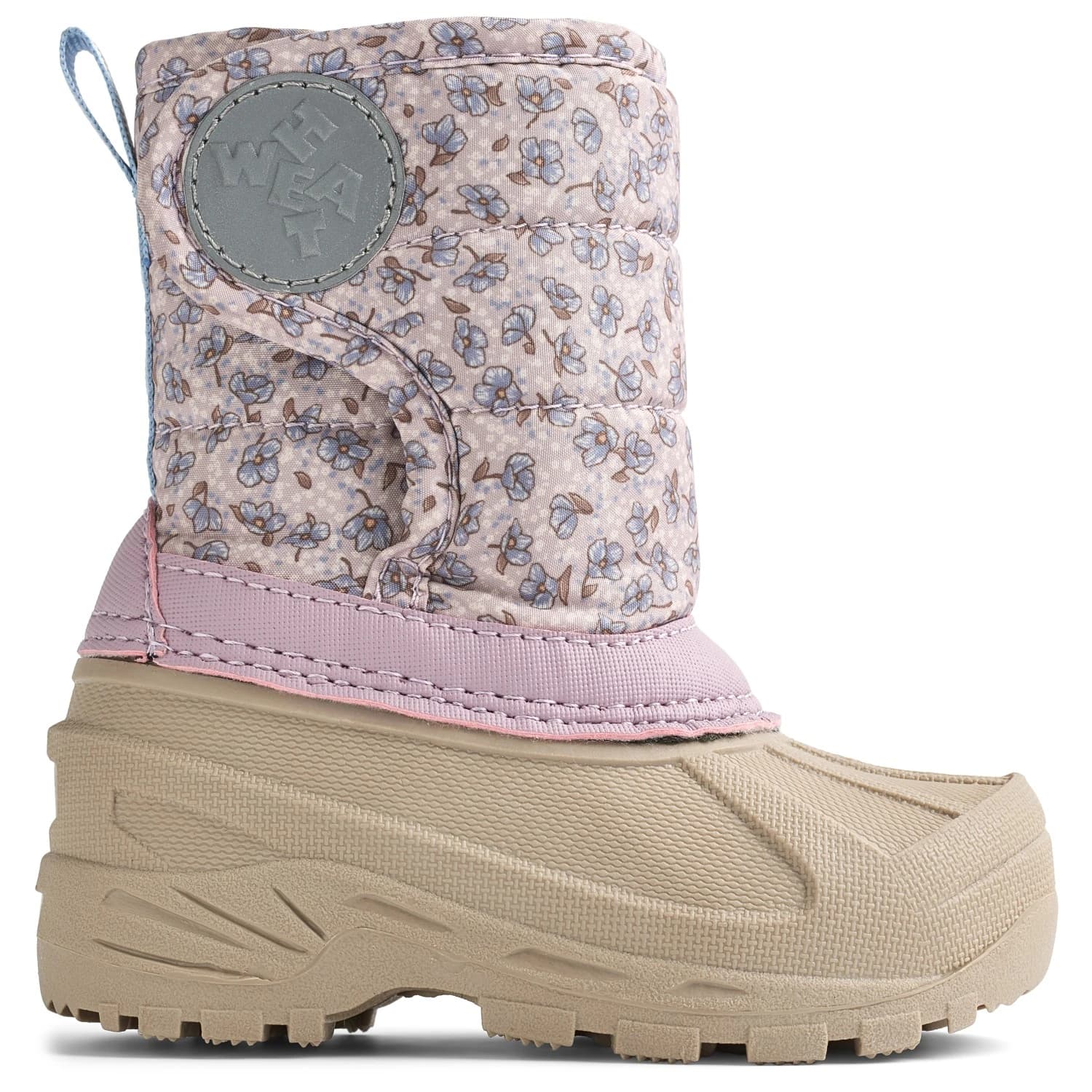 Детски зимни ботуши WHEAT Kid's Winty Winter boots - Lilac Blue Flowers