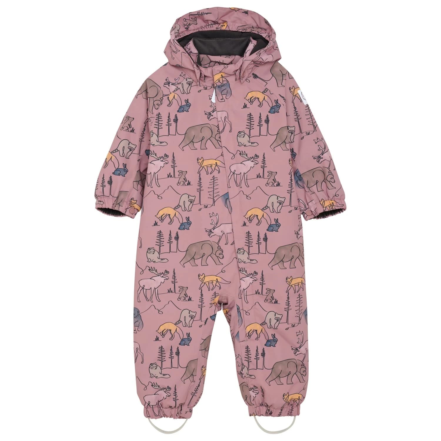 Детска грейка Color Kids Baby's Coverall AOP Overall - Woodrose