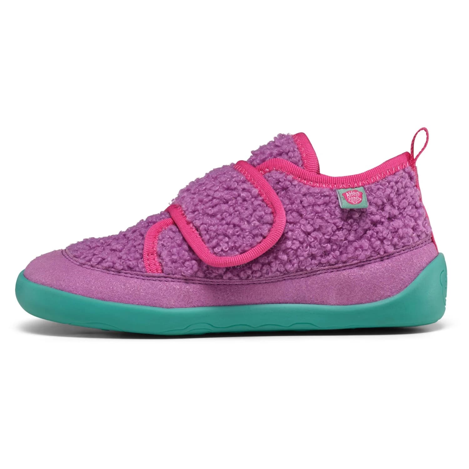 Детски пантофи Affenzahn Kid's Hausschuh Vegan Fleecy Slippers - Owl / Purple