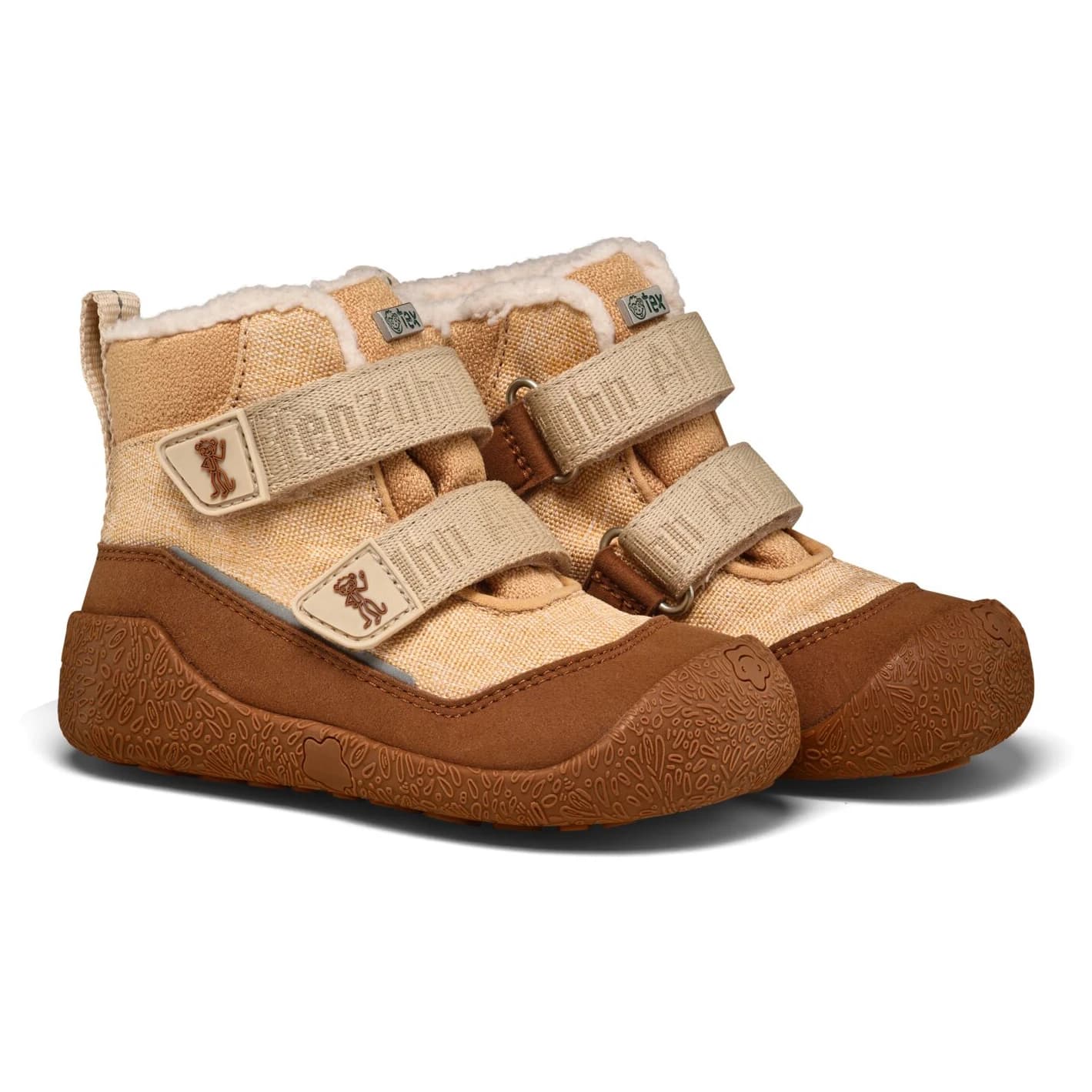 Детски зимни ботуши Affenzahn Kid's Lauflerner Winterstiefel Vegan Snuggy Winter boots - Beige