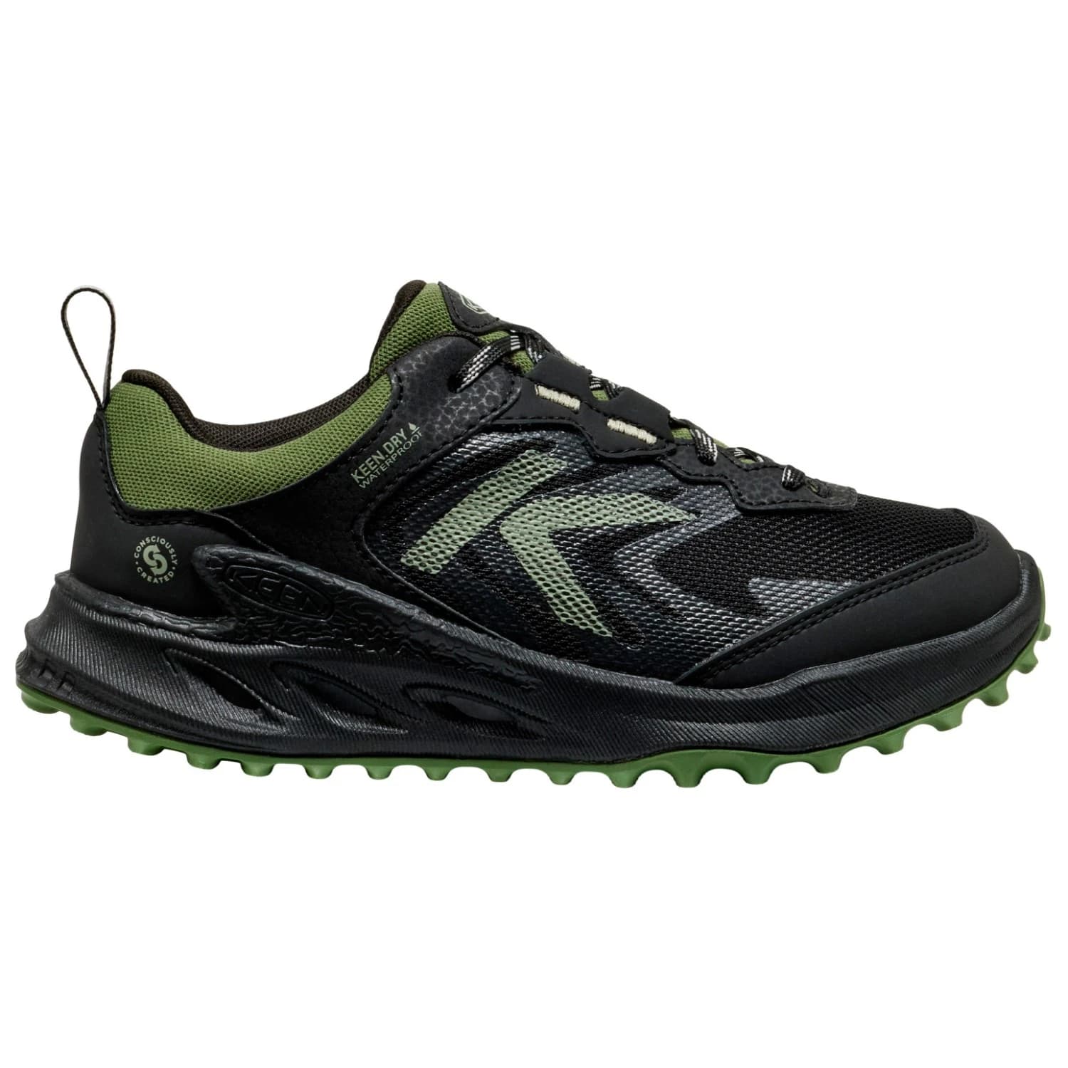 Мултиспорт обувки Keen Youth Zionic WP Multisport shoes - Black / Bronze Green