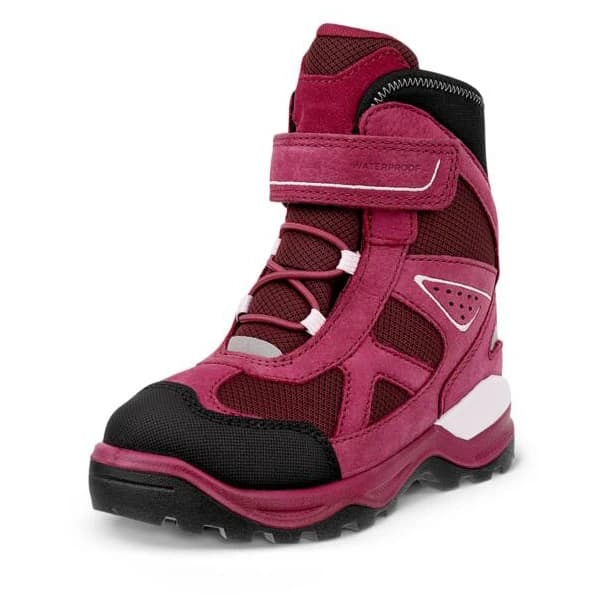 Детски зимни ботуши Ecco Kid's Snow Mountain 1S Lace Winter boots - Black / Red Plum / Dark Ruby