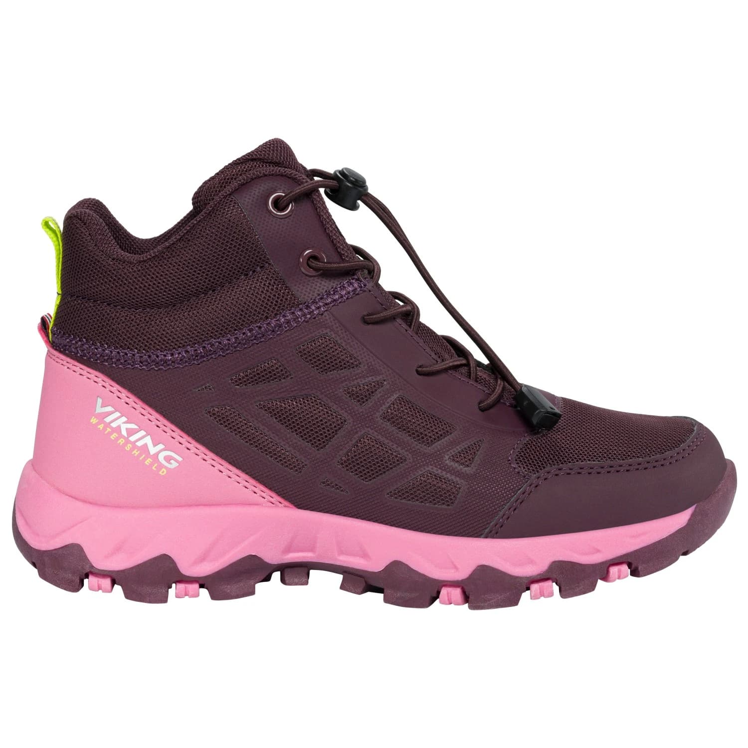 Детски туристически обувки Viking Kid's Track Mid Waterproof SL Walking boots - Plum / Multi