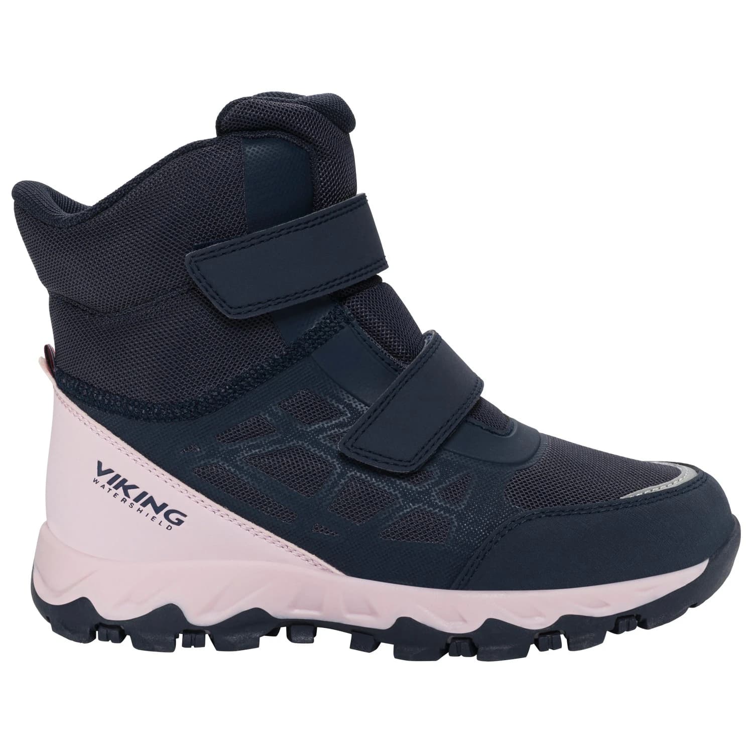 Детски зимни ботуши Viking Kid's Track Warm Waterproof 2V Winter boots - Light Pink / Navy