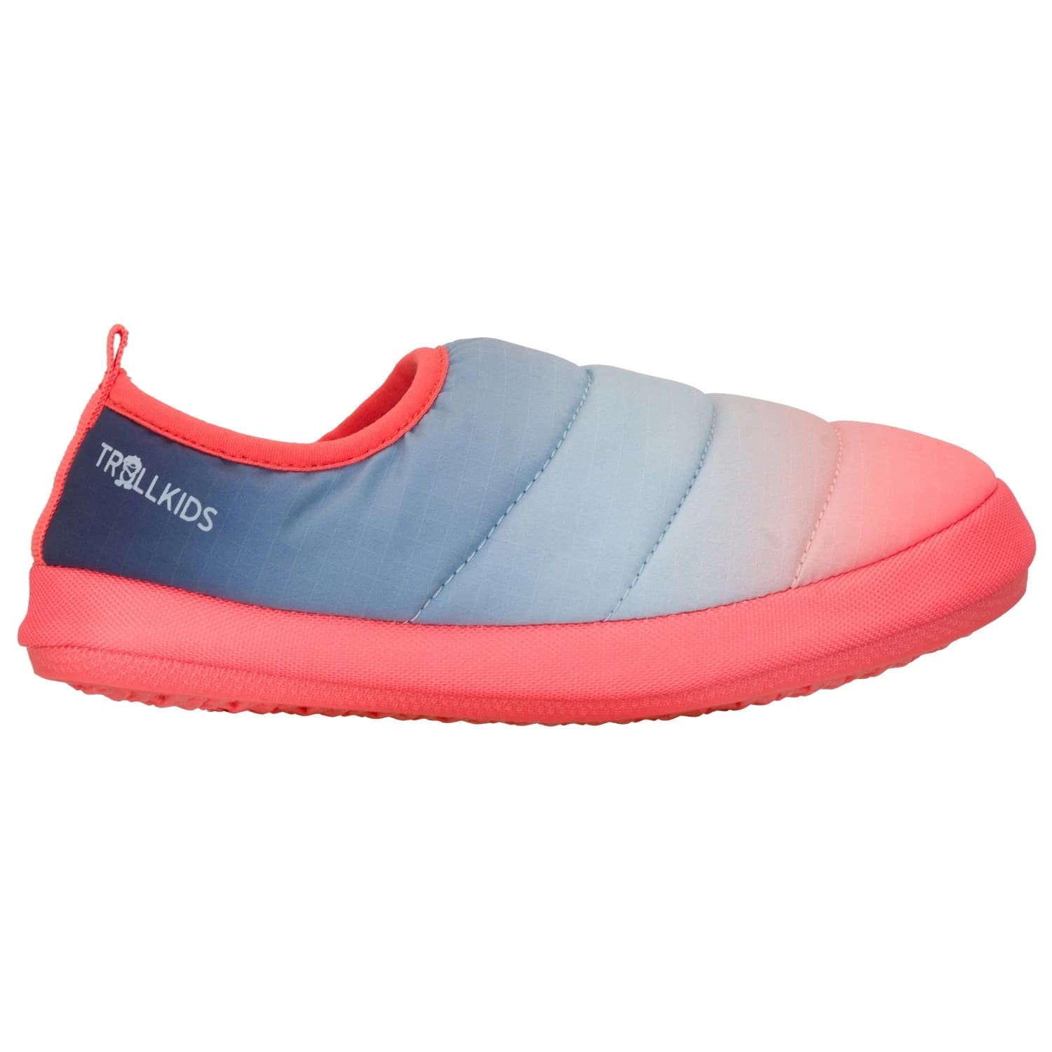 Детски пантофи Trollkids Kid's Hut Mule XT Slippers - Pink Salmon / Sky Blue / Shadow Blue / Mystic Blue