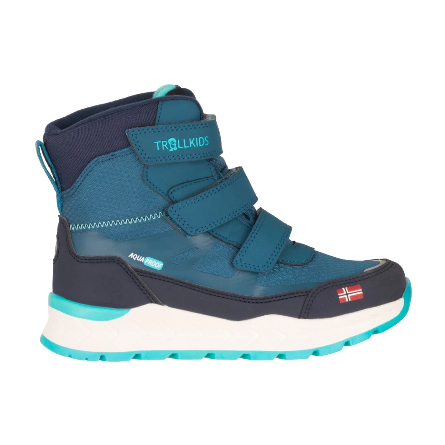 Детски зимни ботуши Trollkids Kid's Rauland Winter Boots - Dark Marine / Madeira Blue / Arctic Blue
