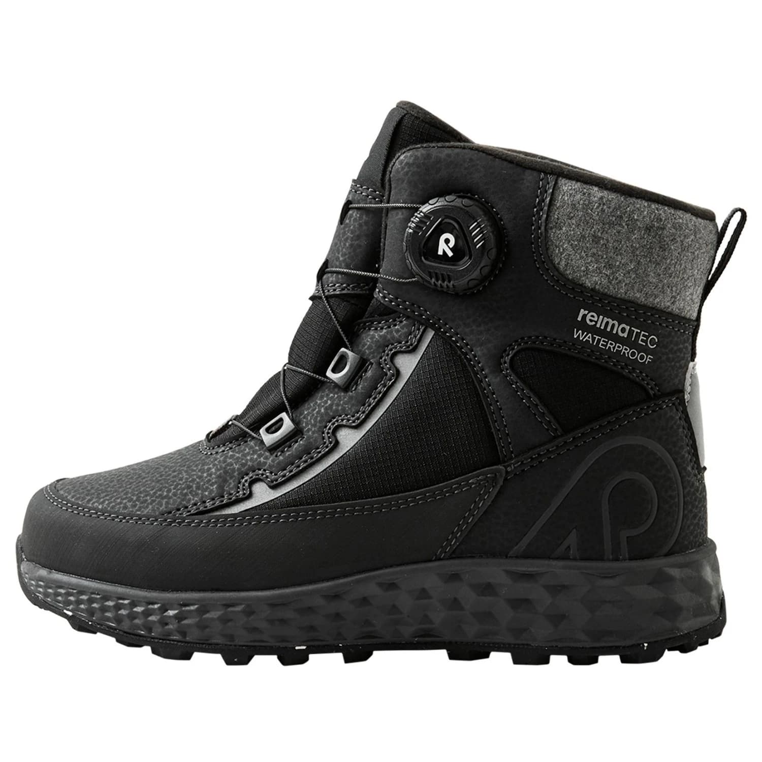 Детски зимни ботуши Reima Kid's Hallava Quicklock Winter boots - Black