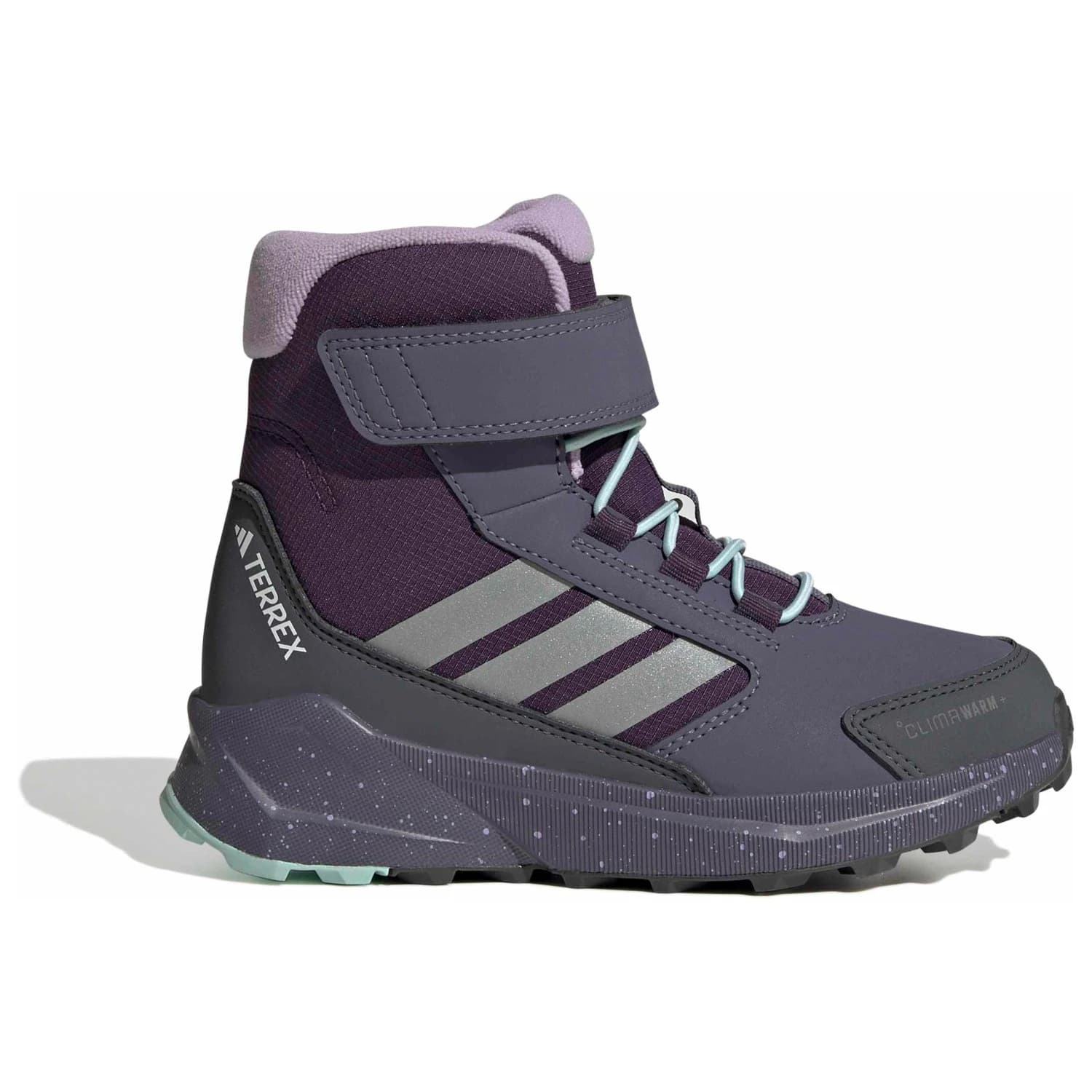 Детски зимни ботуши Adidas terrex Kid's Terrex Trailmaker 2 High Climawarm+ Winter boots - Aurora Plum / Matte Silver / Semi Flash Aqua