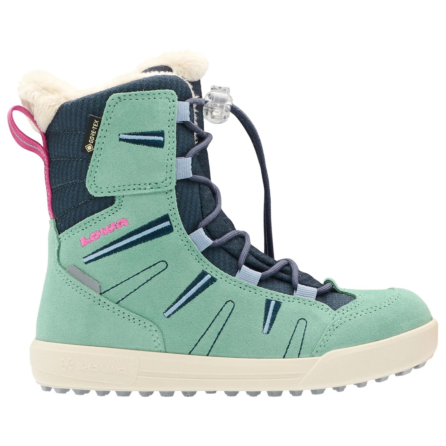 Детски зимни ботуши Lowa Kid's Lucy 2 GTX Hi Winter boots - Smoke Green / Plum