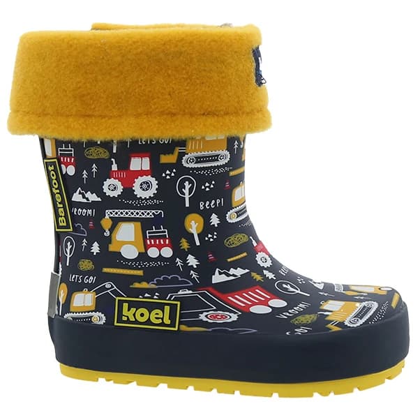 Детски зимни ботуши Koel Kid's Wellie Print + Sock Wellington boots - Print Blue