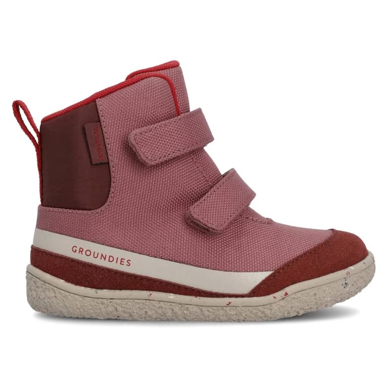Детски обувки barefoot Groundies Kid's Ottawa Barefoot shoes - Berry / Red
