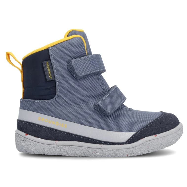 Детски обувки barefoot Groundies Kid's Ottawa Barefoot shoes - Navy / Yellow