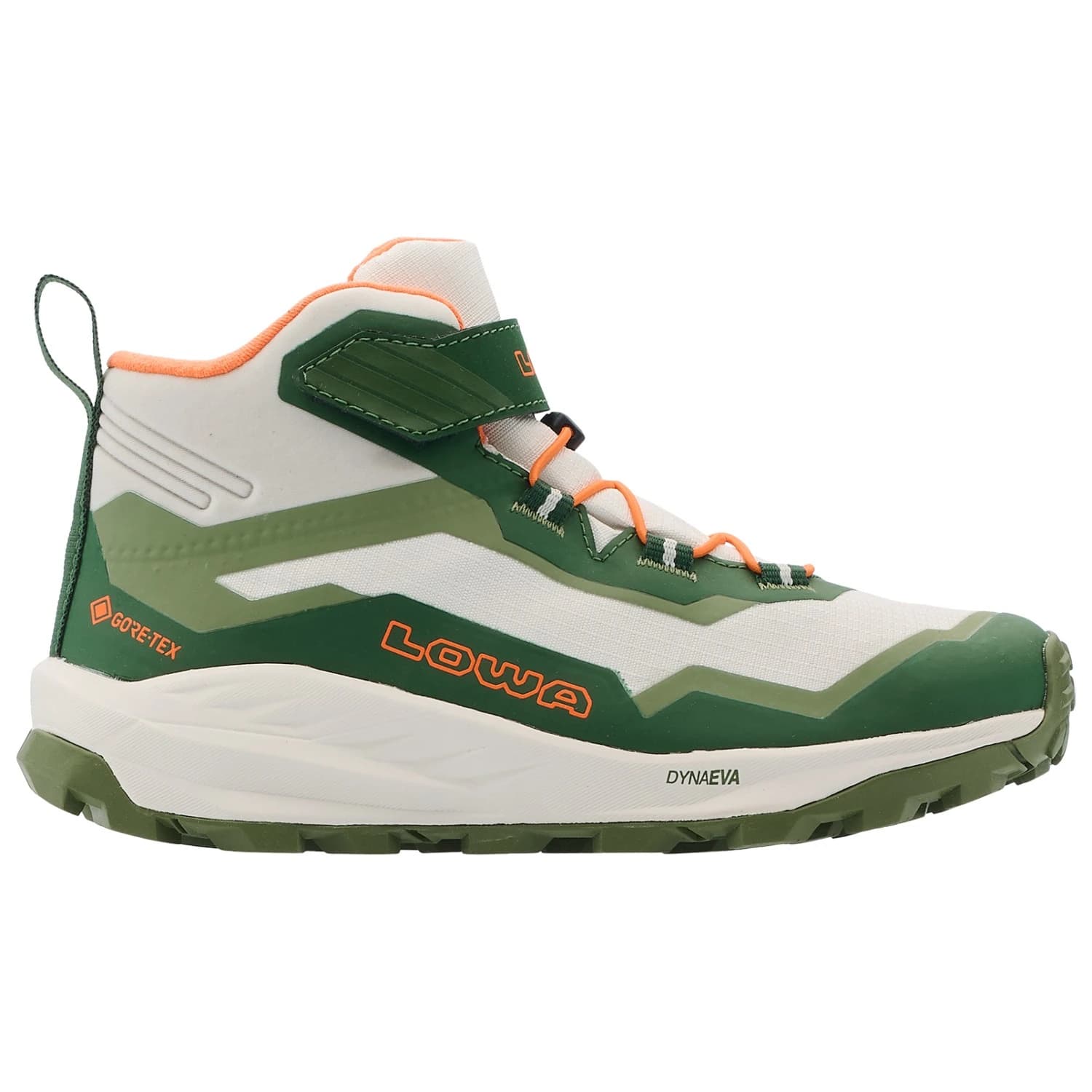 Детски туристически обувки Lowa Kid's Trailux GTX Mid Walking boots - Grün / Orange