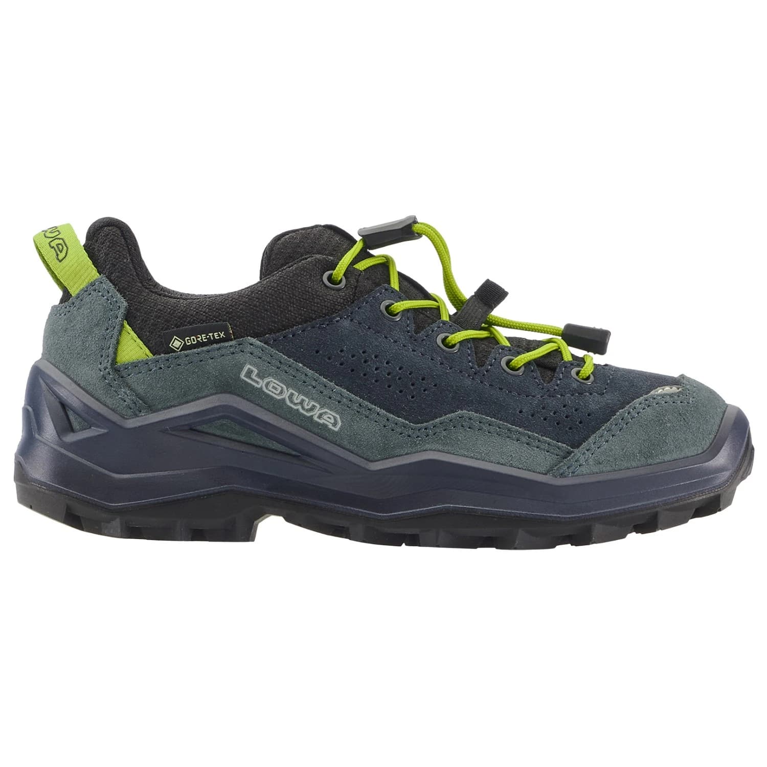 Детски мултиспорт обувки Lowa Kid's Wandax GTX Lo Multisport shoes - Dark Petrol / Lime