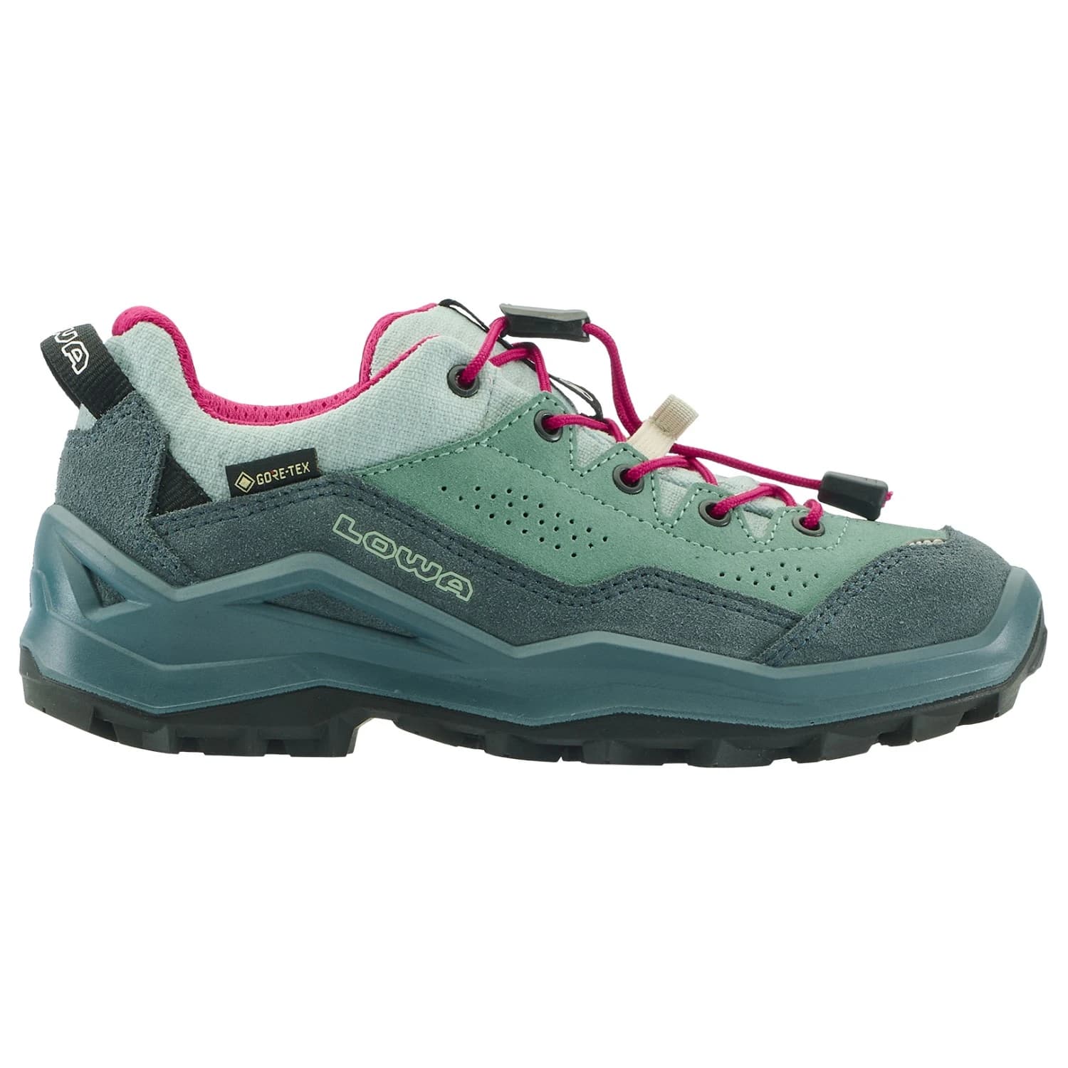 Детски мултиспорт обувки Lowa Kid's Wandax GTX Lo Multisport shoes - Petrol / Pink