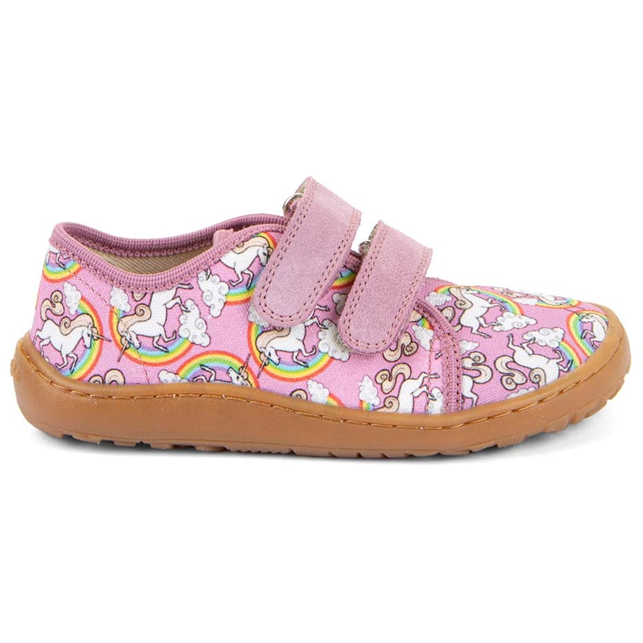 Детски обувки barefoot Froddo Kid's Barefoot Canvas Barefoot shoes - White / Pink
