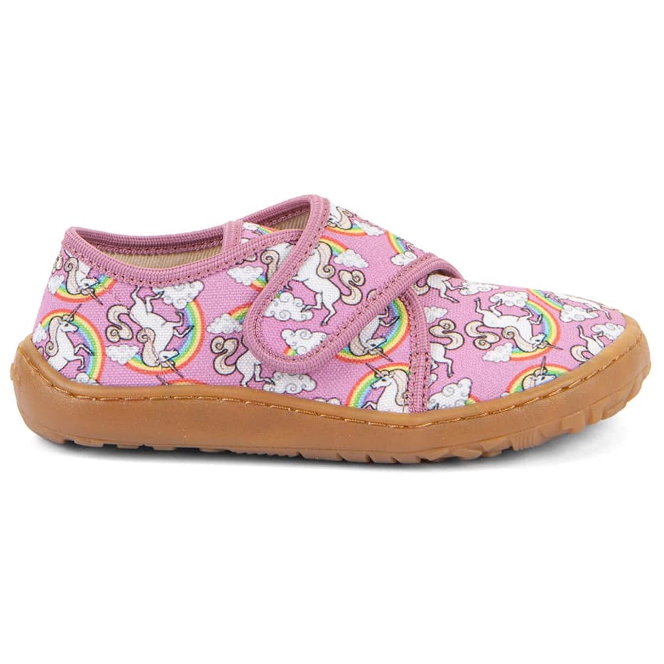Детски пантофи Froddo Kid's Barefoot Slippers House slippers - White / Pink