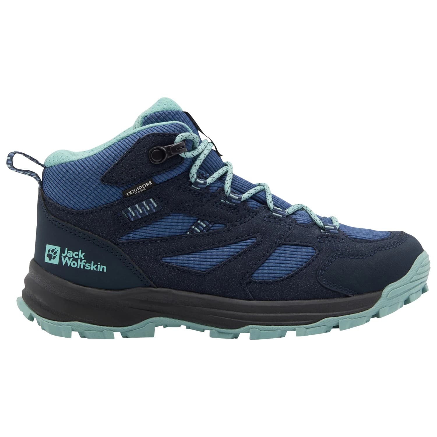 Детски мултиспорт обувки Jack Wolfskin Kid's Vojo Tour Texapore Mid Multisport shoes - Night Blue