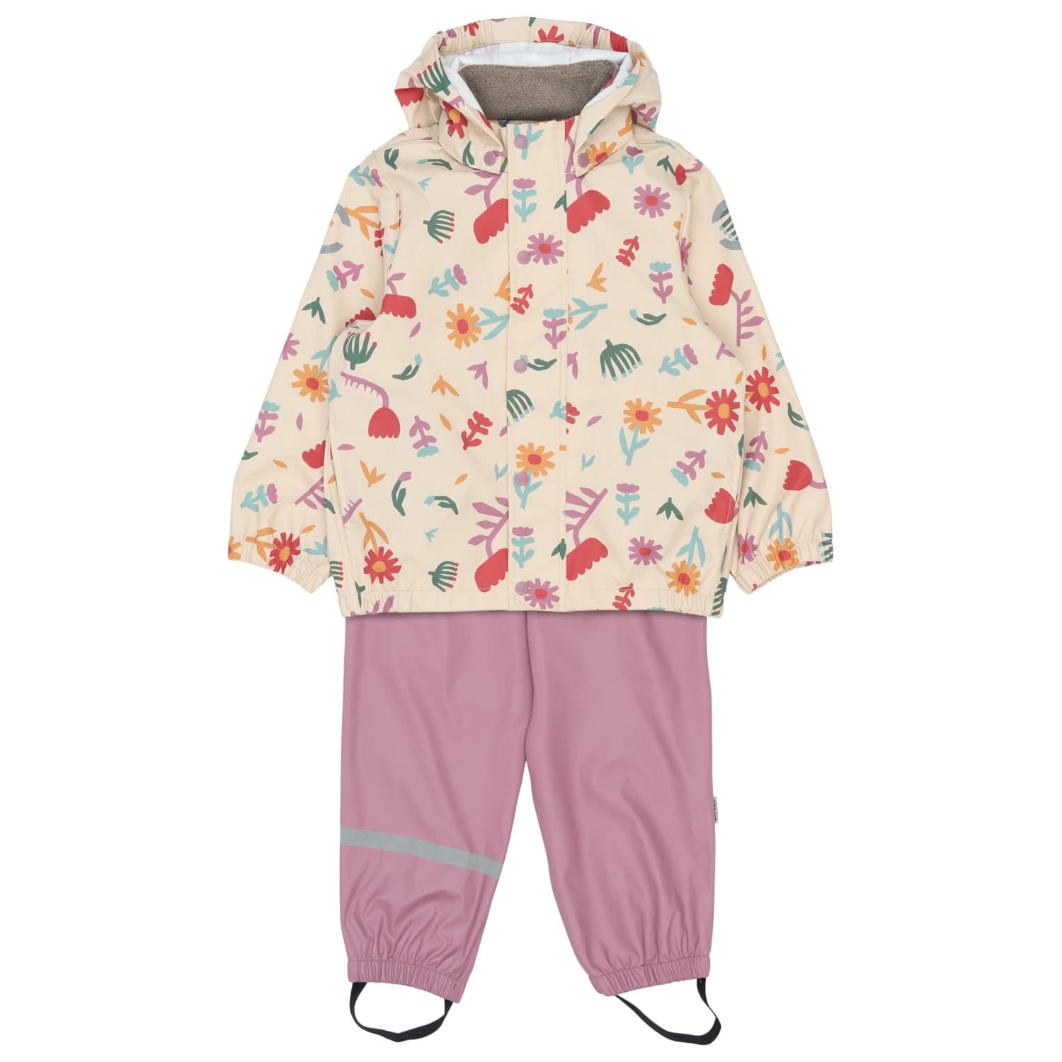 Детска грейка Mikk-Line Kid's PU Rain Set AOP with Suspenders 104 Overall - Retro Flower AOP