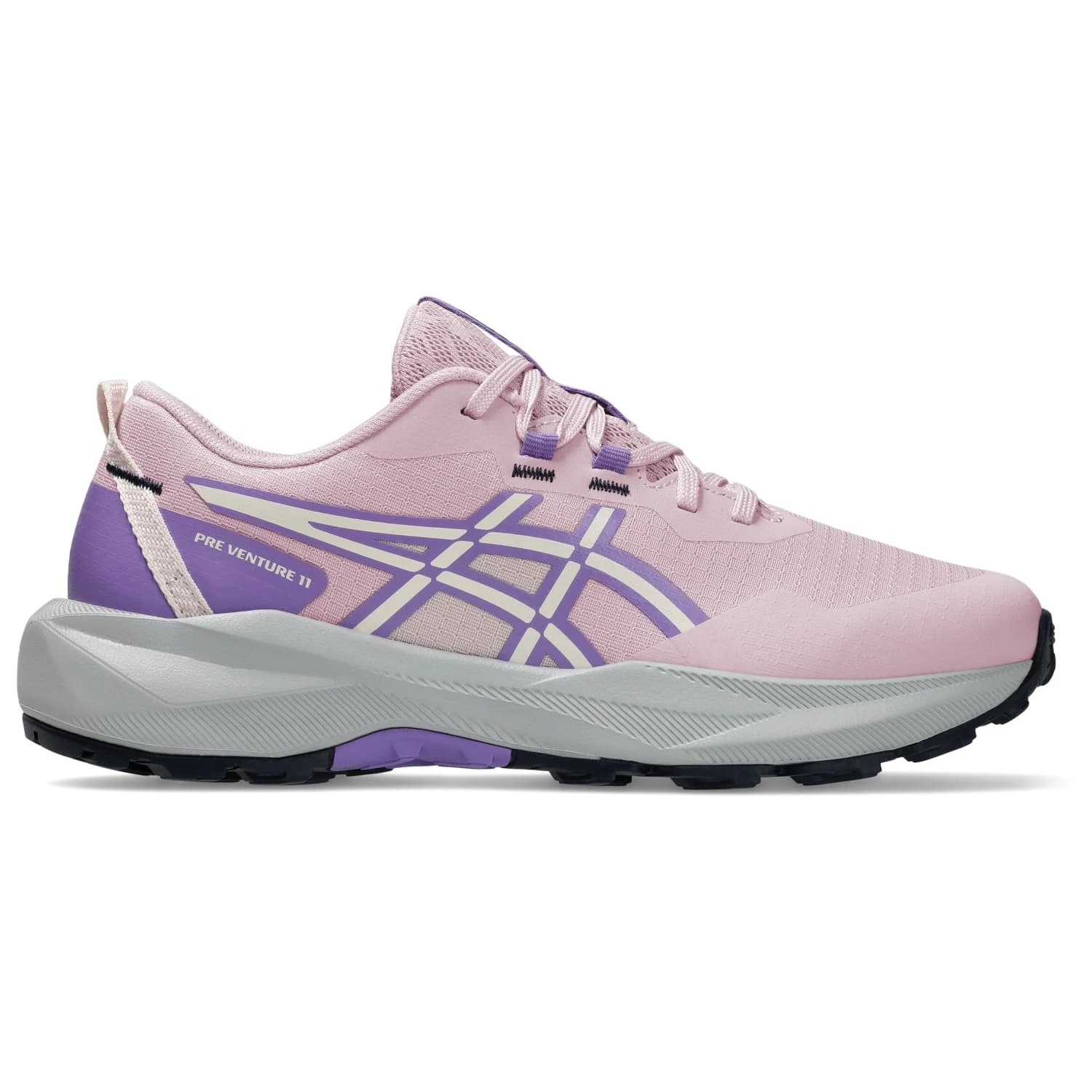 Детски маратонки Asics Kid's Pre Venture 11 Gs Trail running shoes - Barely Rose / Faded Plum