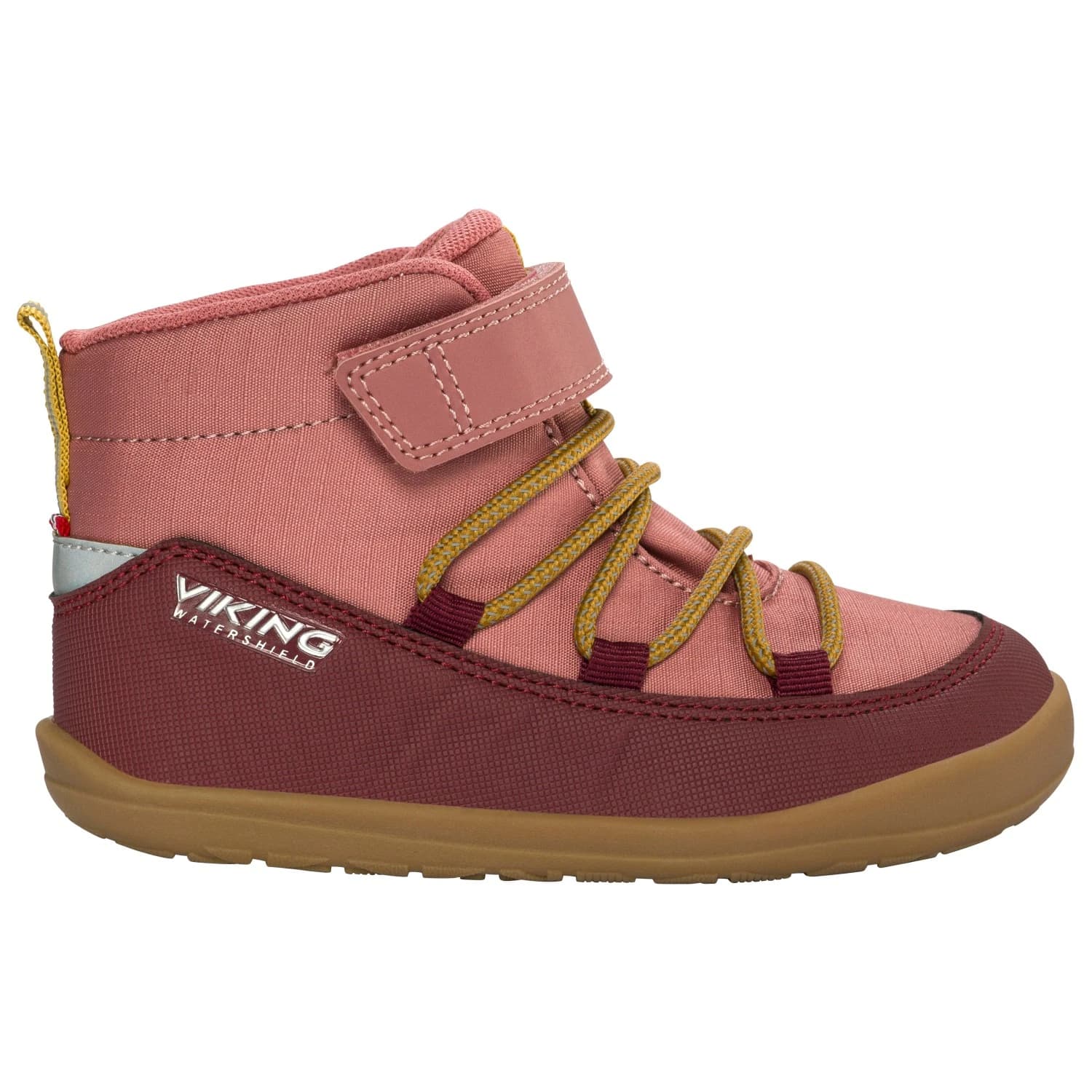 Детски обувки barefoot Viking Kid's Birch Barefoot Mid WP 1V Barefoot shoes - Pink