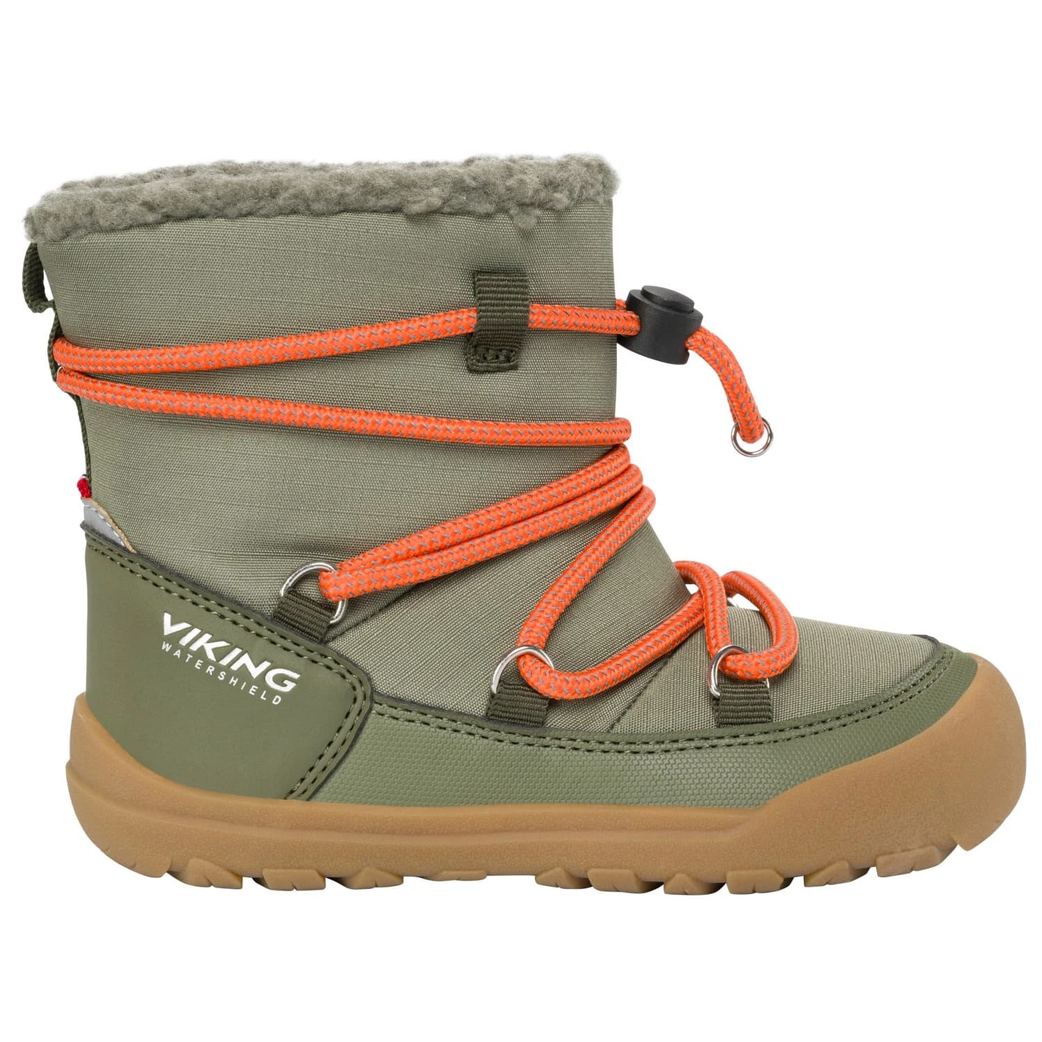 Детски зимни ботуши Viking Kid's Birch Barefoot Warm WP Pull-On Winter boots - Olive