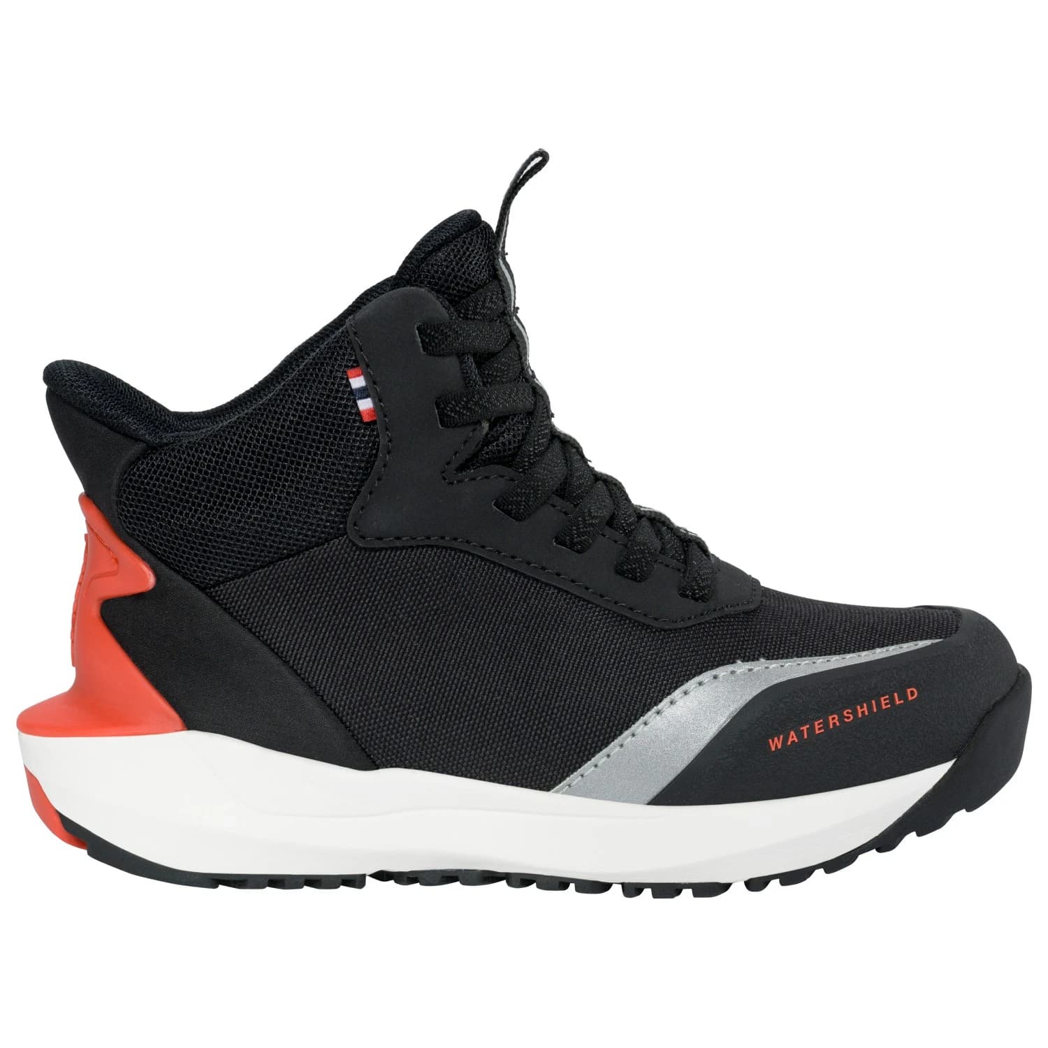 Детски туристически обувки Viking Kid's QuickGo Mid WP Walking boots - Black / Red