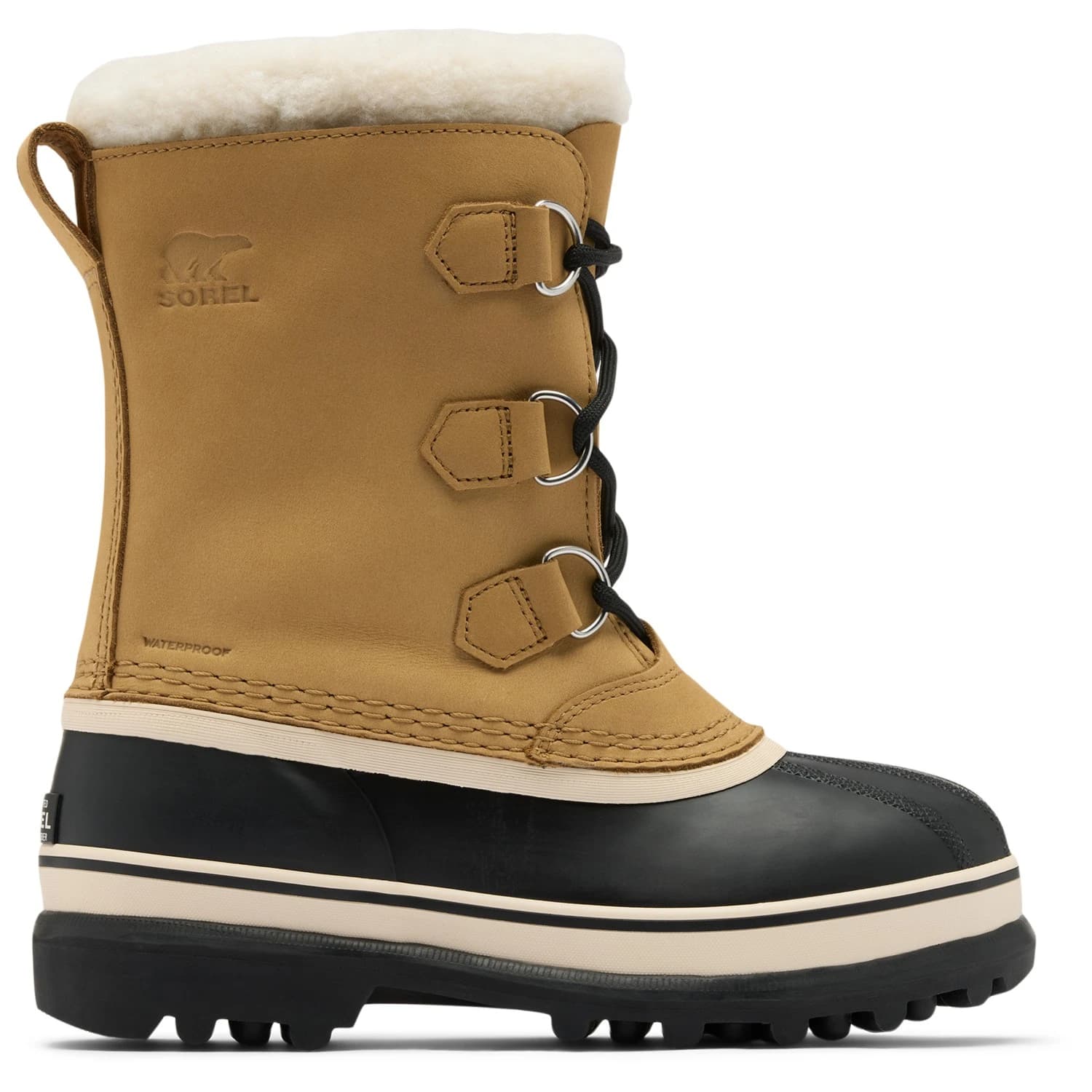 Детски зимни ботуши Sorel Kid's Big Caribou WP Winter boots - Caribou Buff / Black