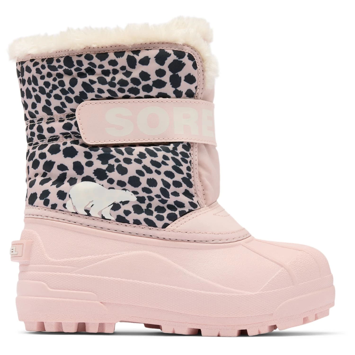 Детски зимни ботуши Sorel Kid's Toddler Snow Commander Winter boots - Pink Salt / Pink Salt