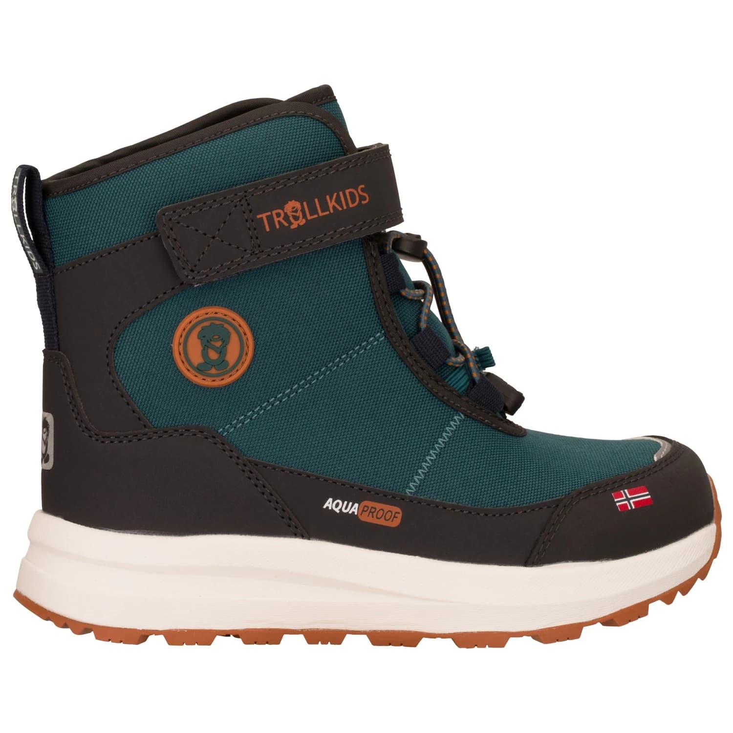Детски зимни ботуши Trollkids Kid's Helgeland Anti Slip Winter Boots - Midnight Petrol / Black / Teak Brown