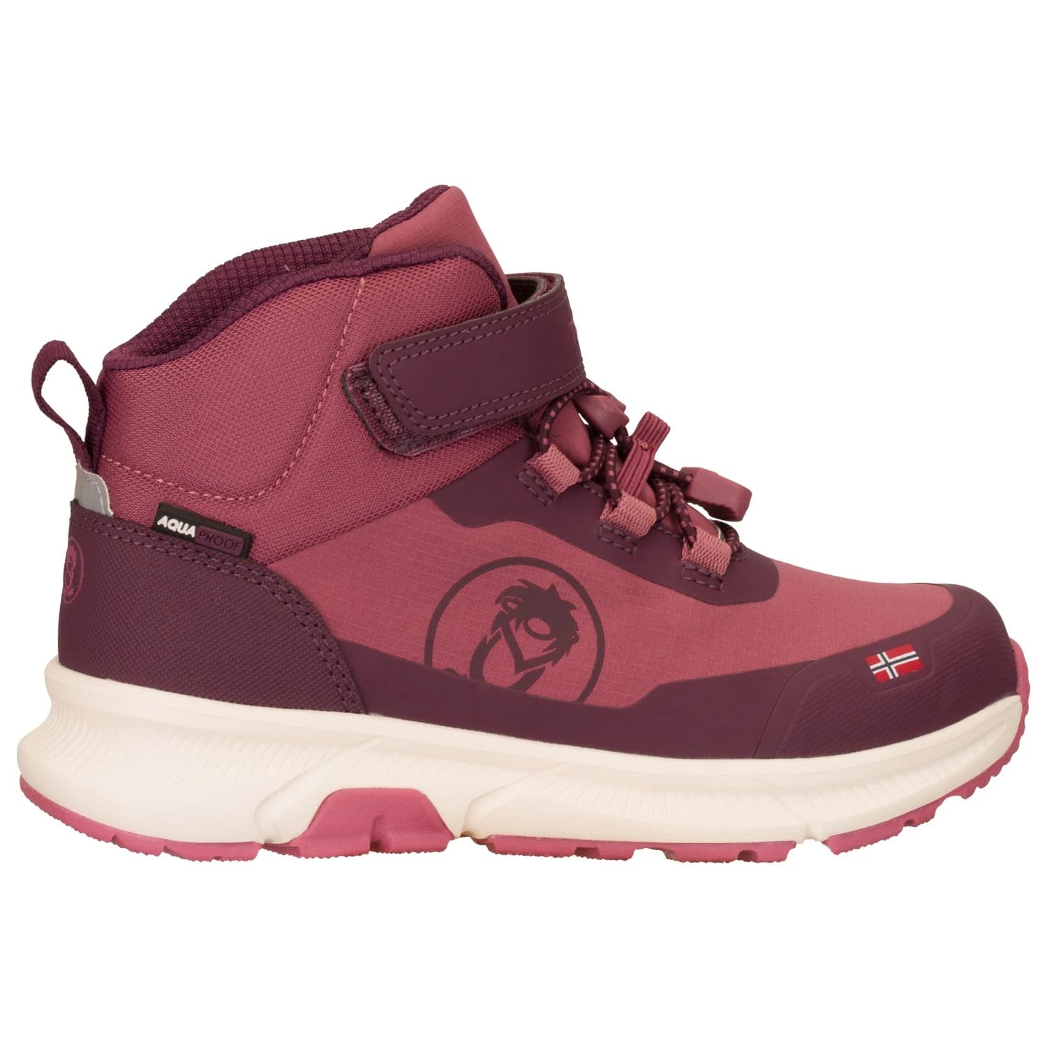 Детски ежедневни обувки Trollkids Kid's Kristiansand Winter Mid Cut Casual shoes - Frozen Berry / Deep Ruby