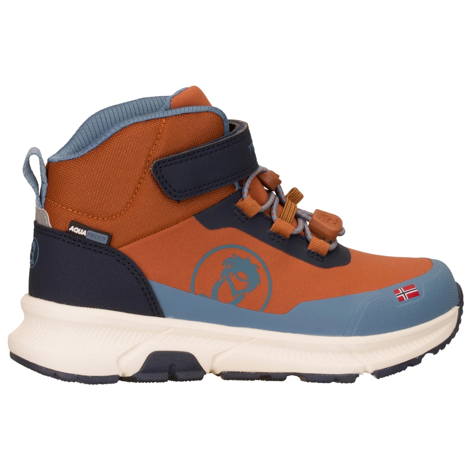 Детски ежедневни обувки Trollkids Kid's Kristiansand Winter Mid Cut Casual shoes - Teak Brown / Navy