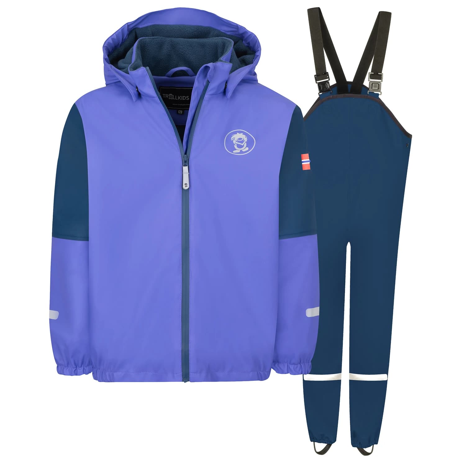Детска грейка Trollkids Kid's Odda Winter Set Clothing set - Wisteria Purple / Mystic Blue