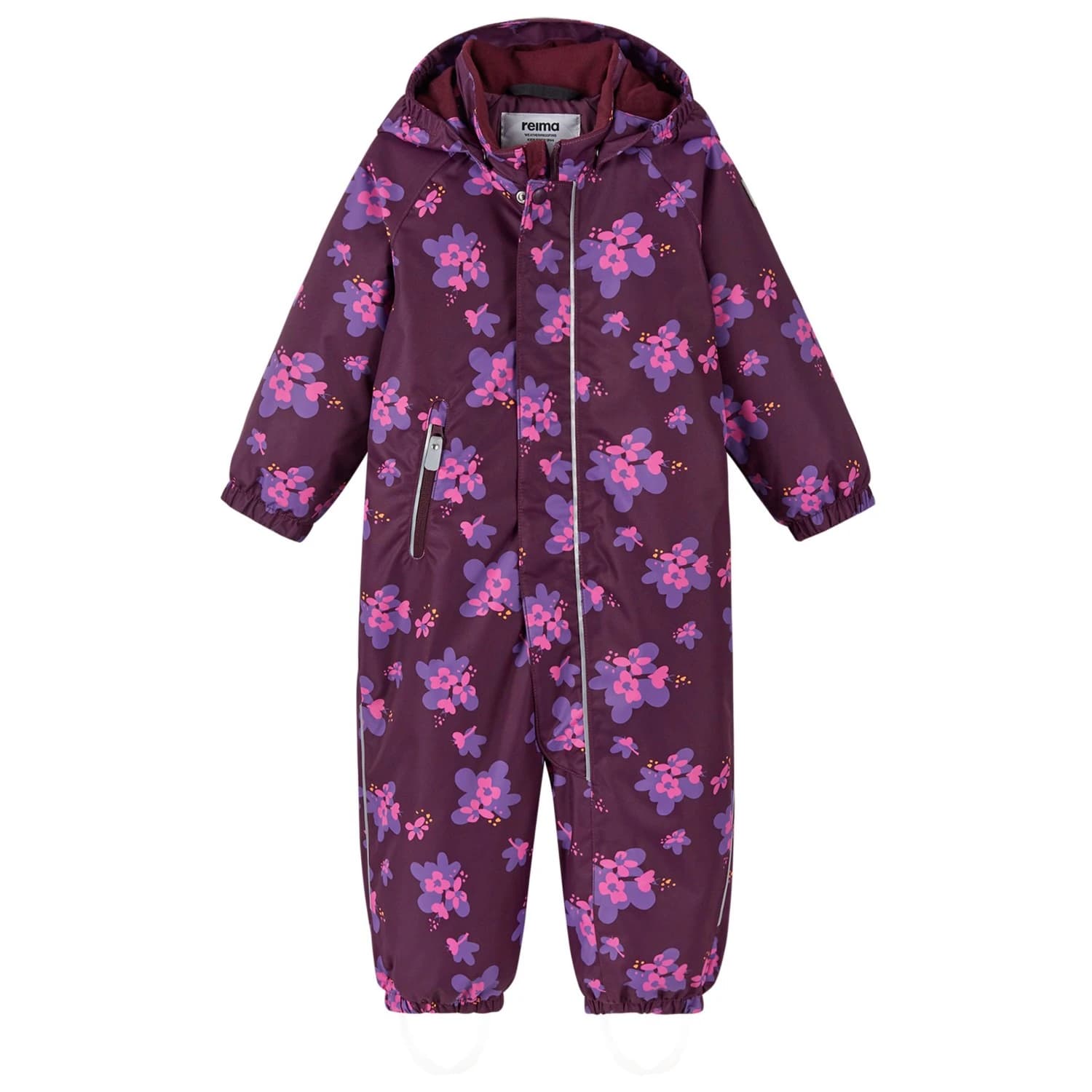 Детска грейка Reima Kid's Reimatec Winter Overall Puhuri Print Overall - Deep Purple