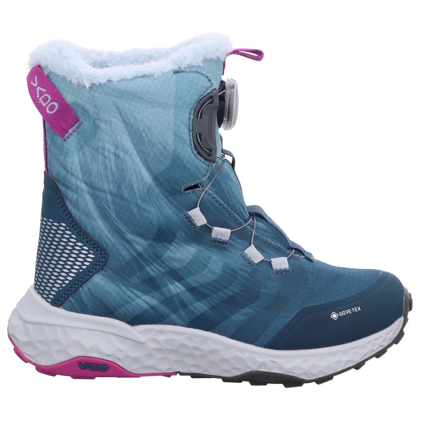 Детски туристически обувки VADO Kid's Surfer High Boa GTX Walking boots - Petrol