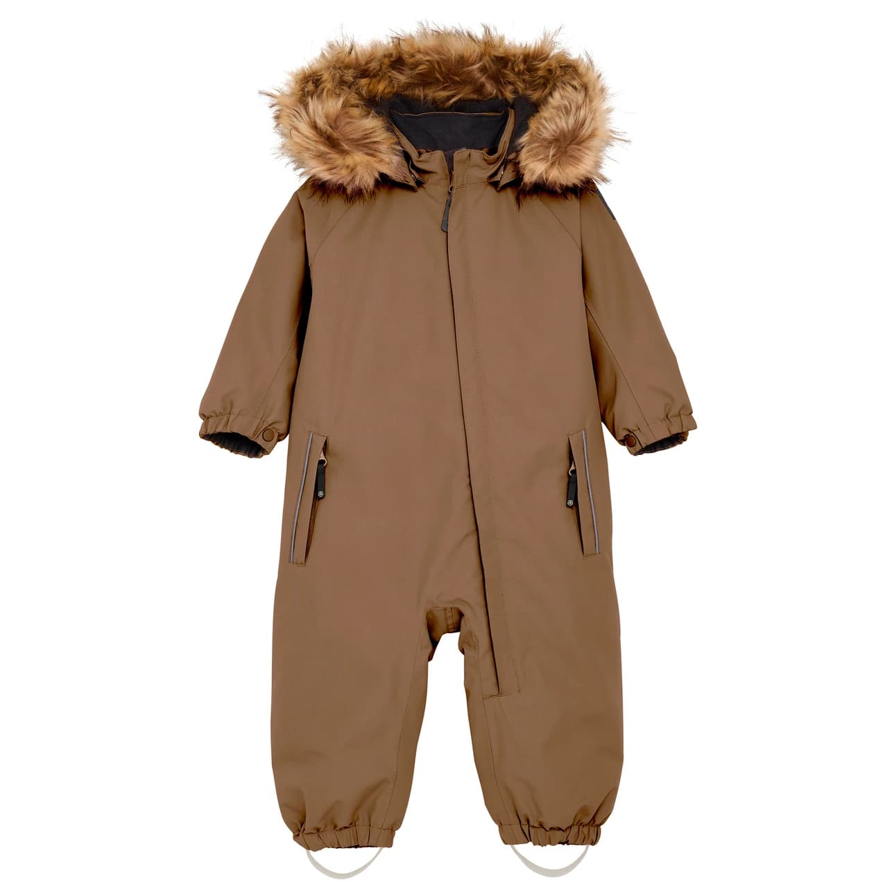 Детска грейка Color Kids Baby's Coverall with Fake Fur Overall - Fossil