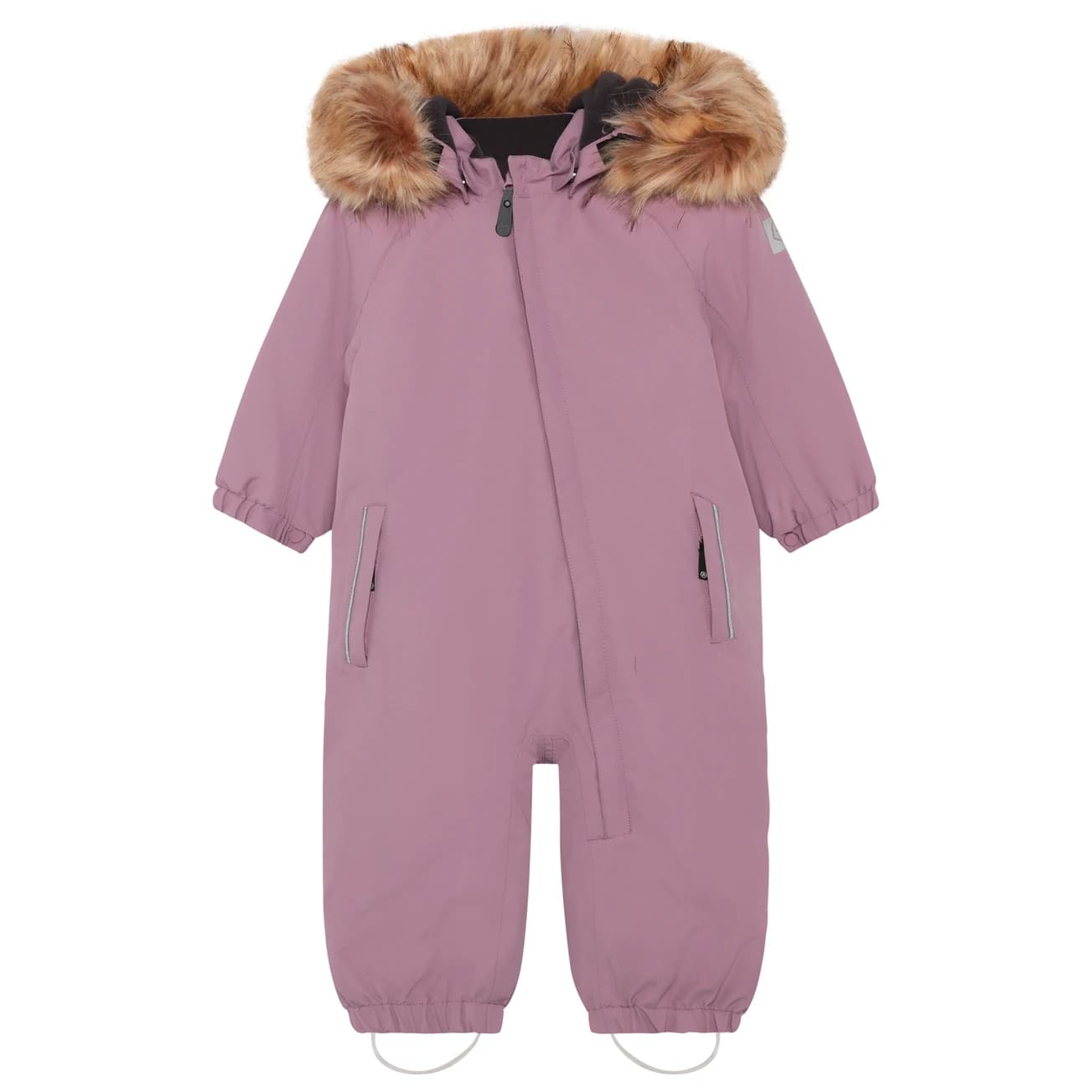 Детска грейка Color Kids Baby's Coverall with Fake Fur Overall - Toadstool