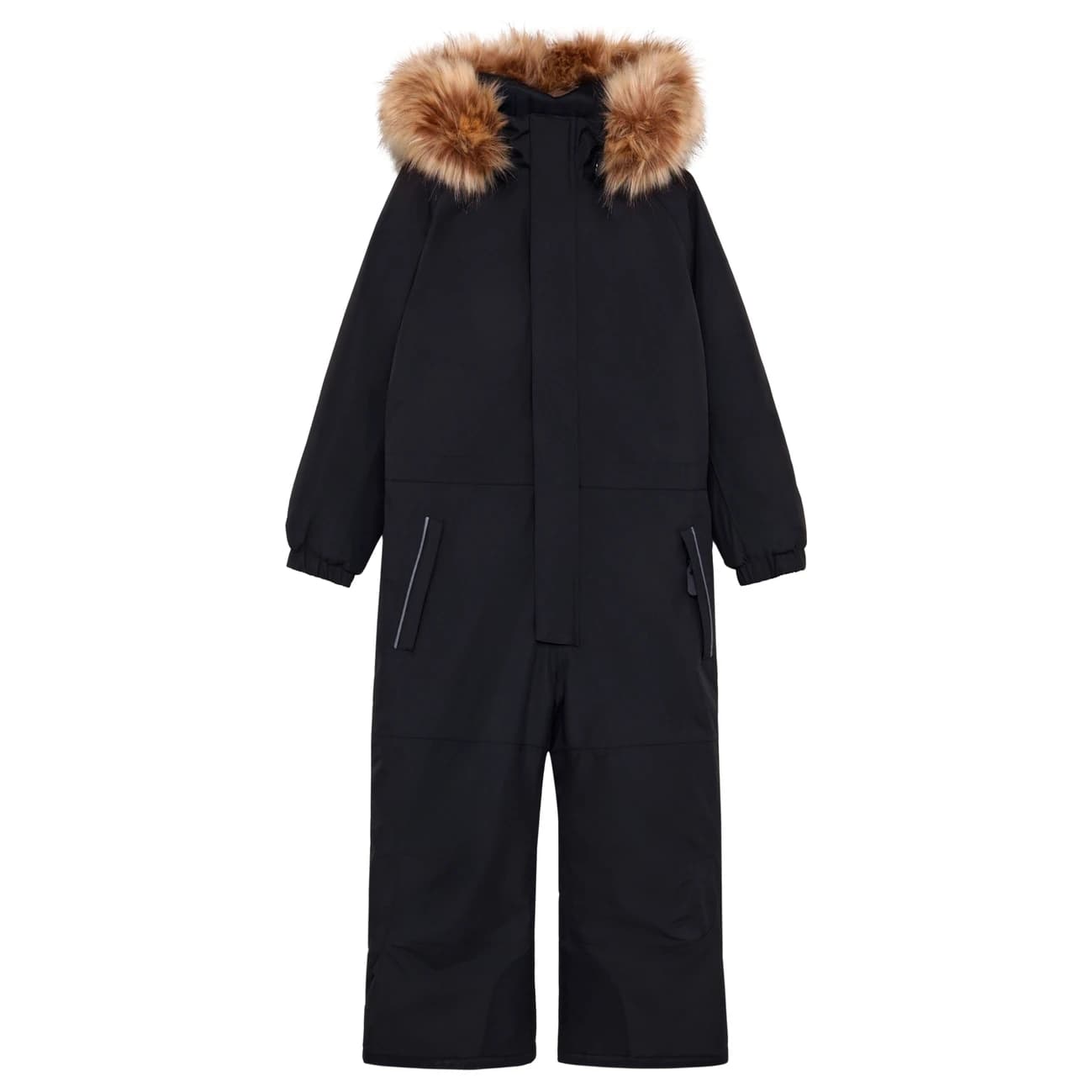 Детска грейка Color Kids Kid's Coverall with Contrast & Fur Overall - Black