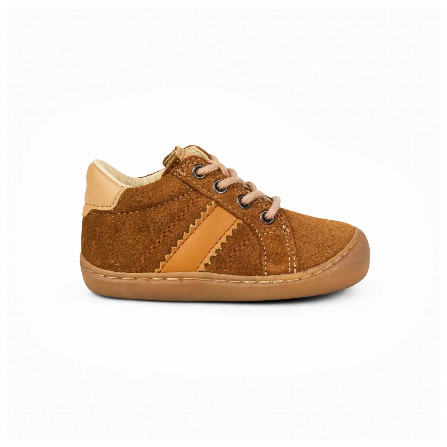 Детски обувки barefoot Koel Kid's Blake Suede Barefoot shoes - Cognac