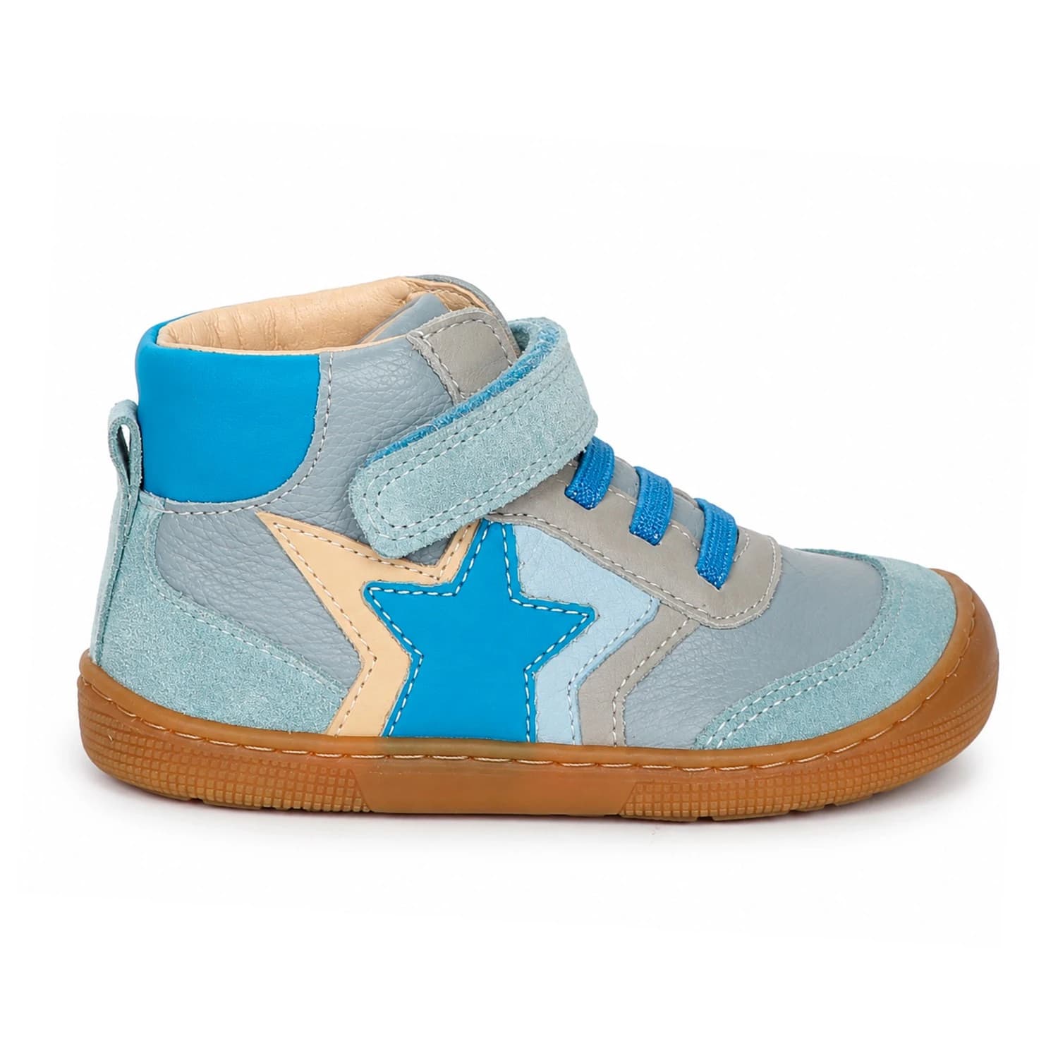 Детски обувки barefoot Koel Kid's Daro Leather Barefoot shoes - Turquoise