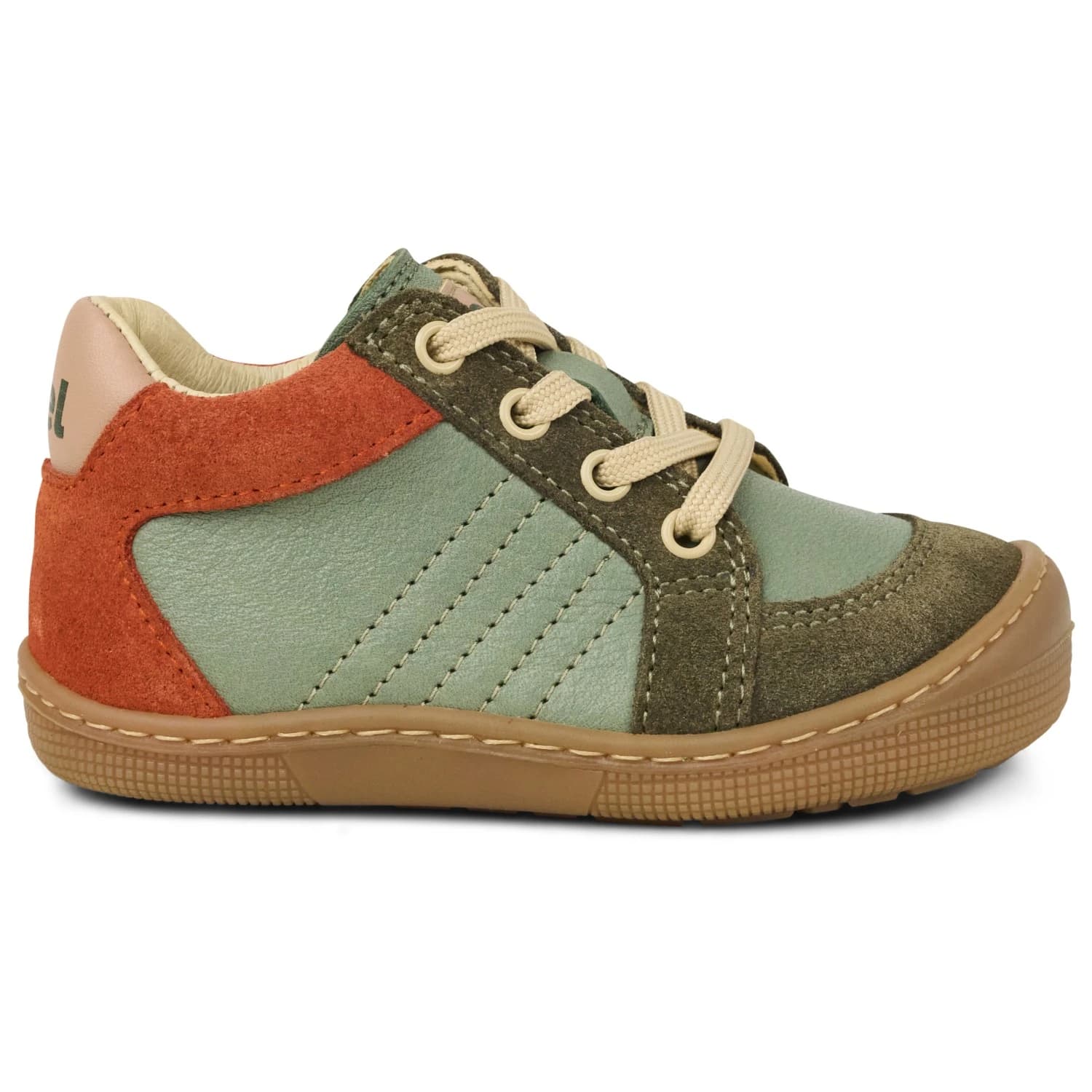 Детски обувки barefoot Koel Kid's Dion Leather Barefoot shoes - Olive