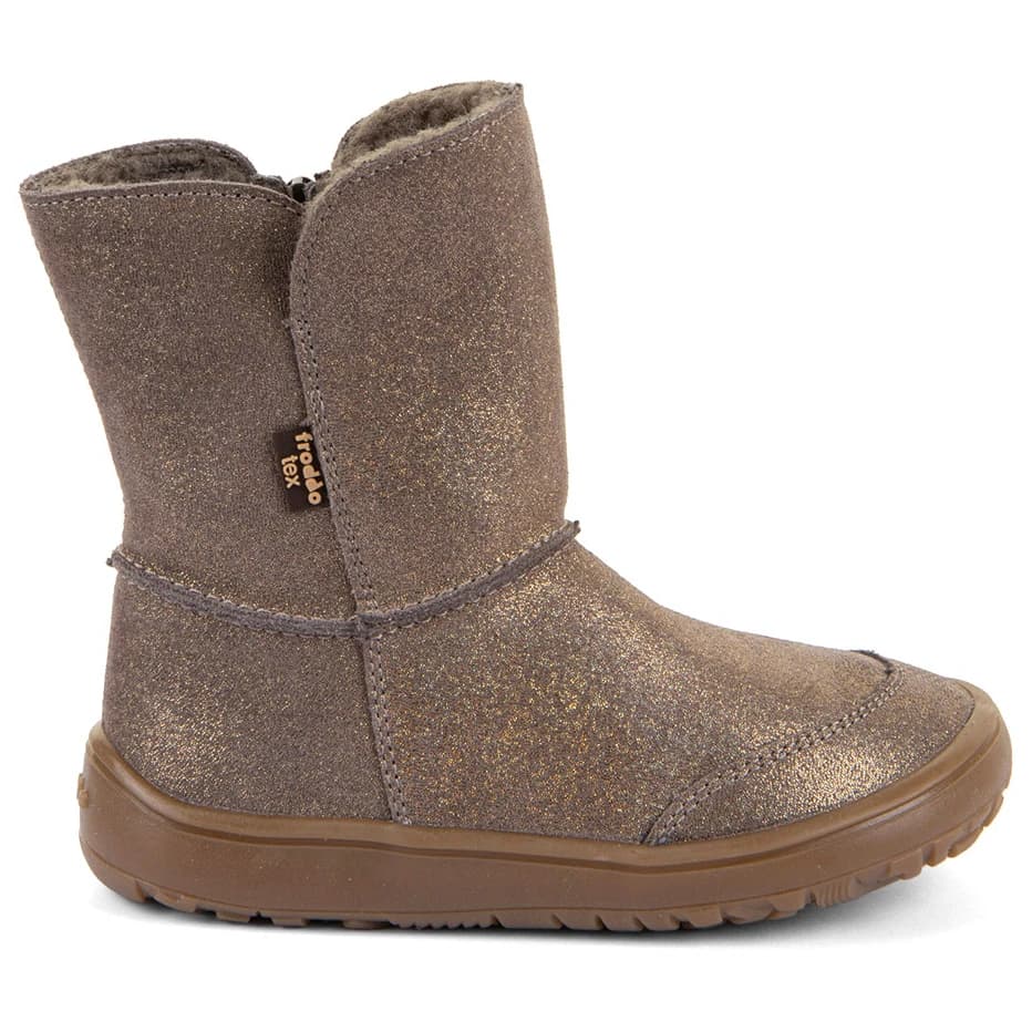 Детски зимни ботуши Froddo Kid's Barefoot Tex Suede Winter boots - Bronze